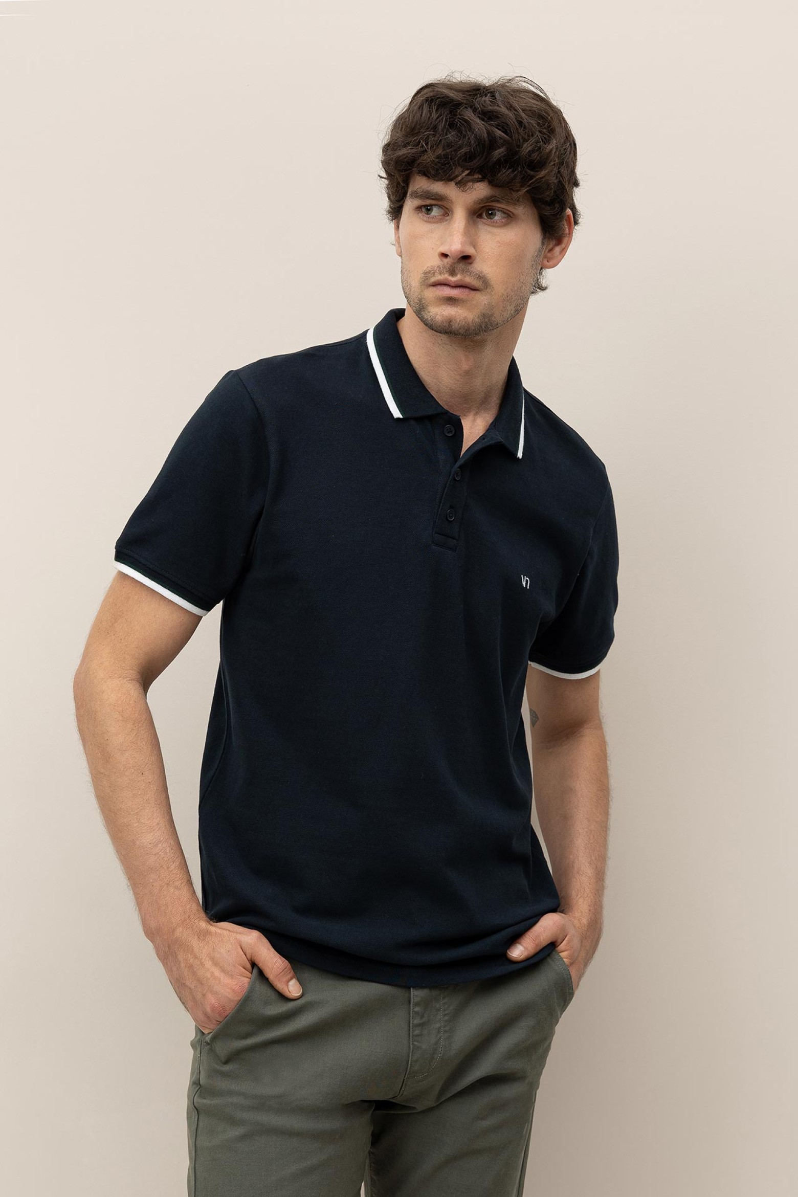 Polo de Algodo Bordado