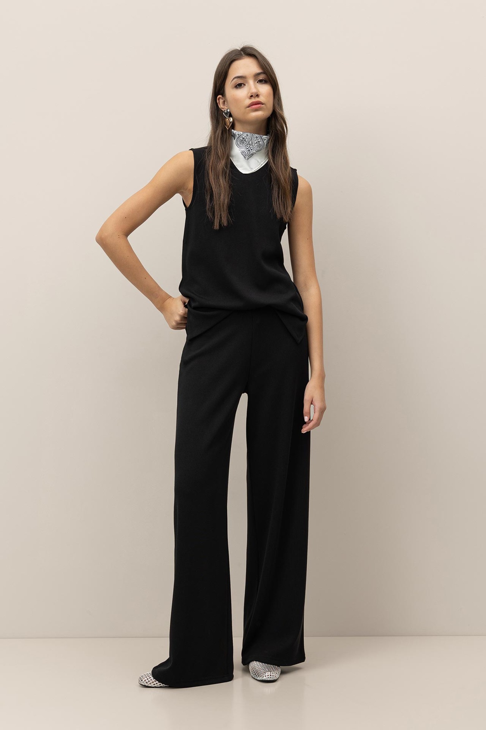 Cala Wide Leg Texturizada