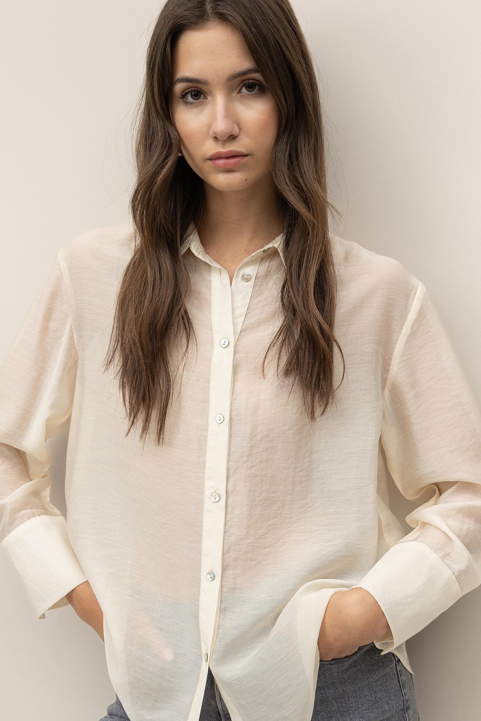 Camisa Relaxed com Pregas