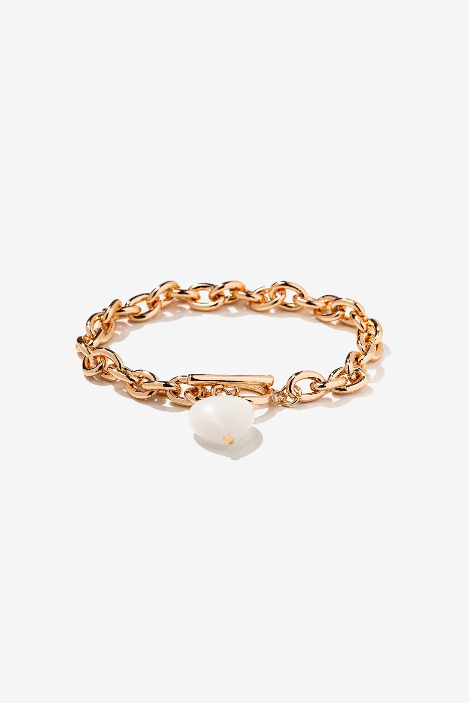 Pulsera con Corazn de Piedra