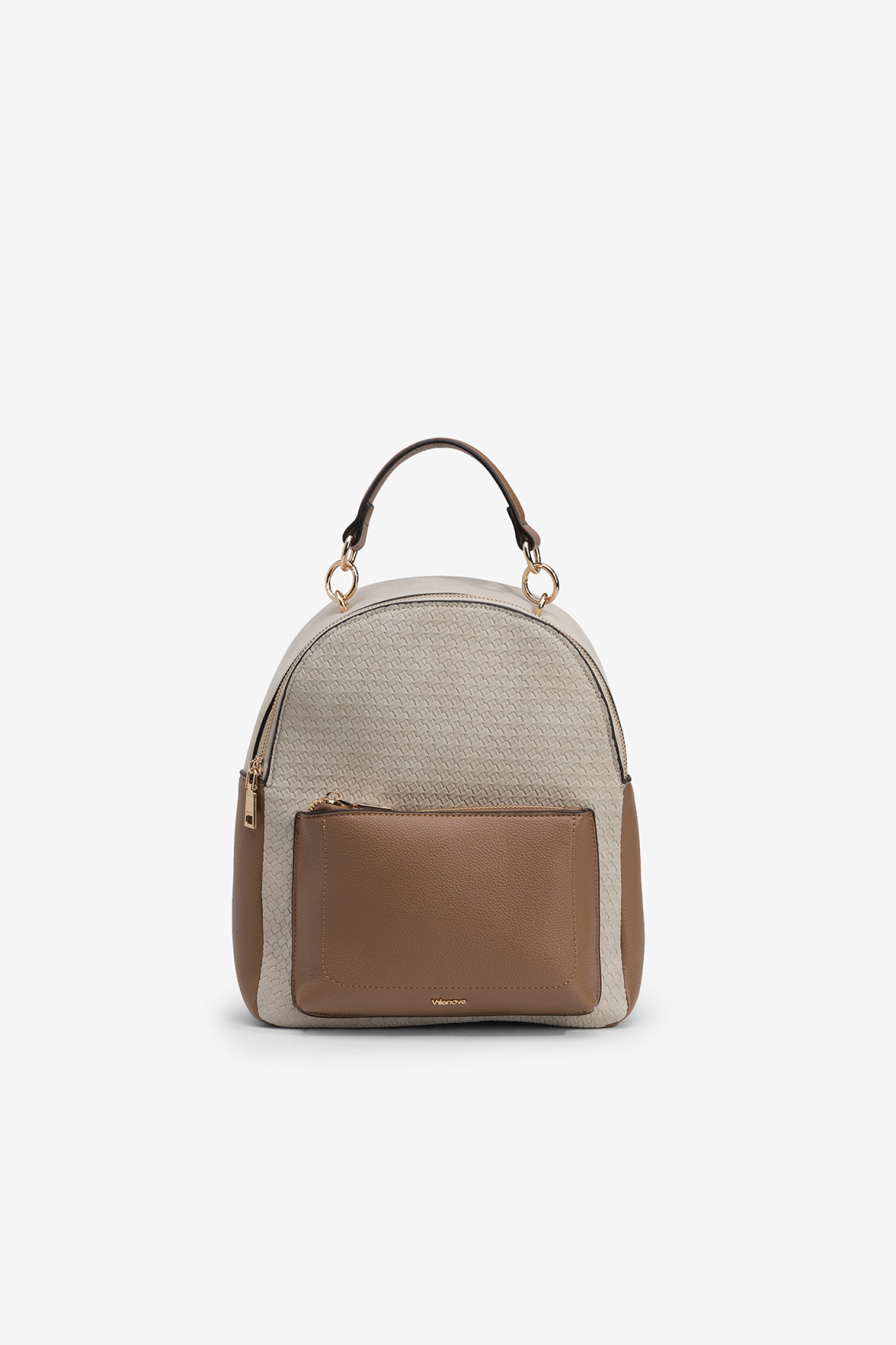 Mochila Efecto Gamuza Bicolor