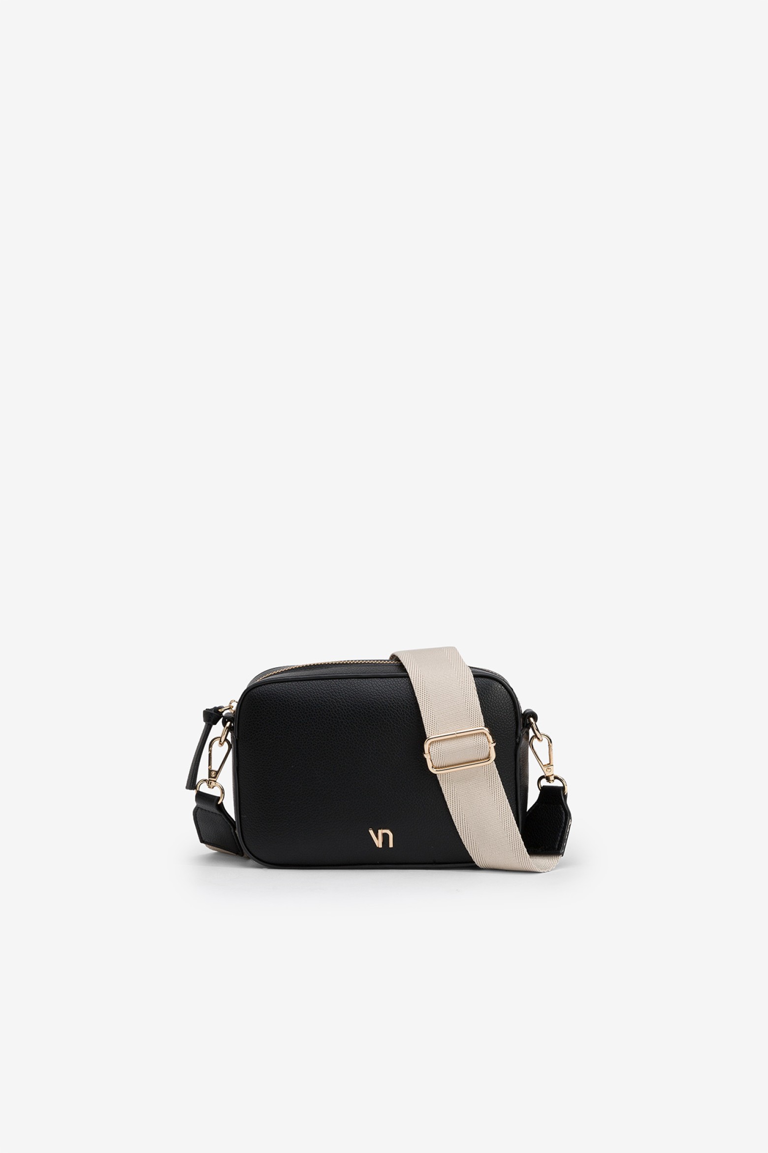 Rectangular Leather-Effect Crossbody Bag
