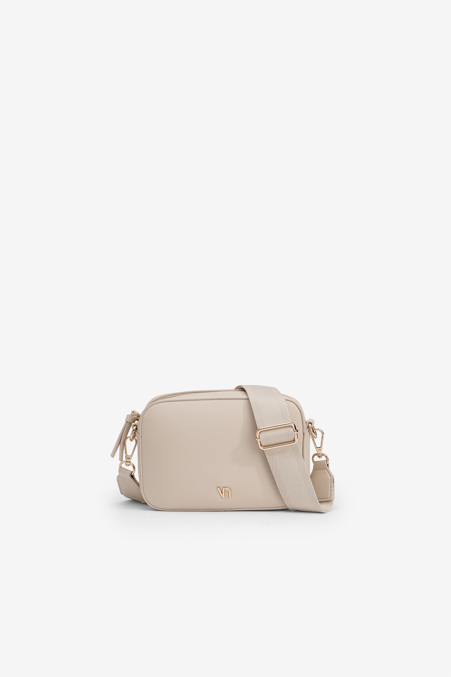 Rectangular Leather-Effect Crossbody Bag