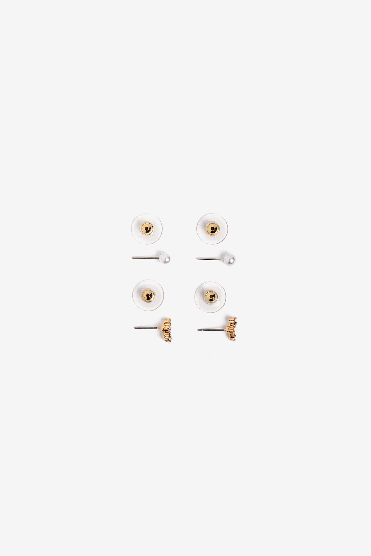 Pack of 2 Earrings with Pearl Effect