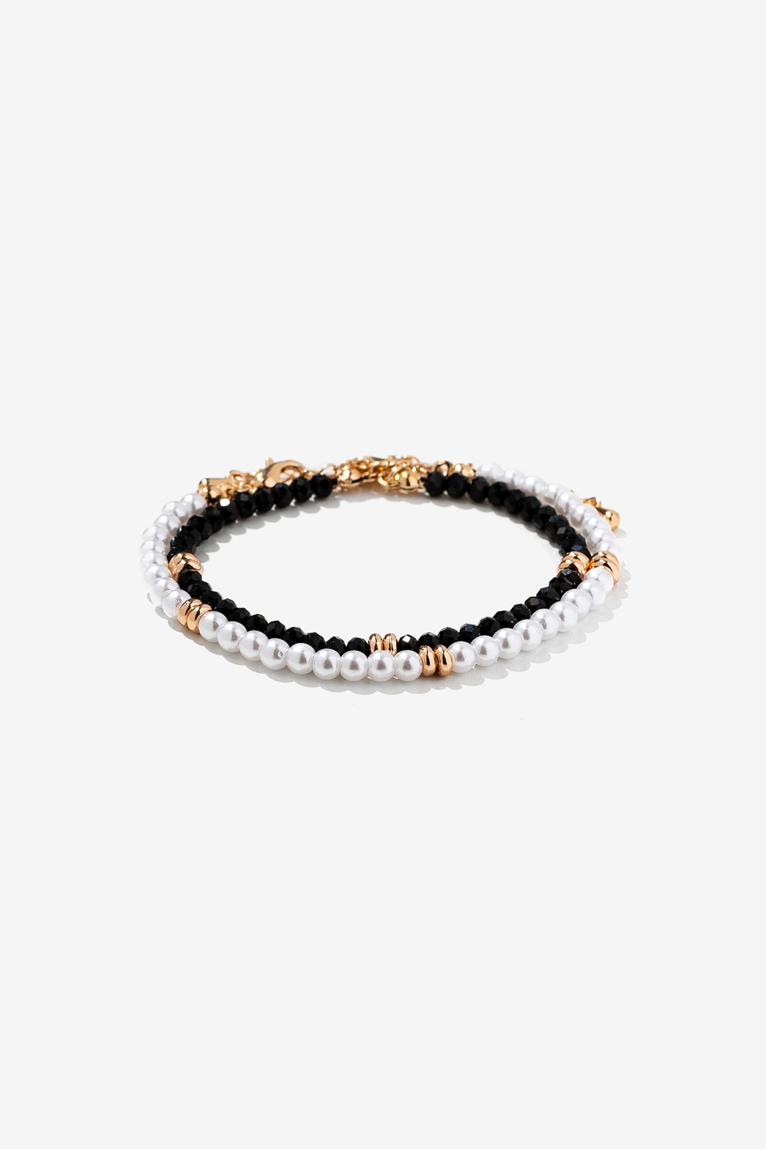 Set de 2 Pulseras con Efecto Perla