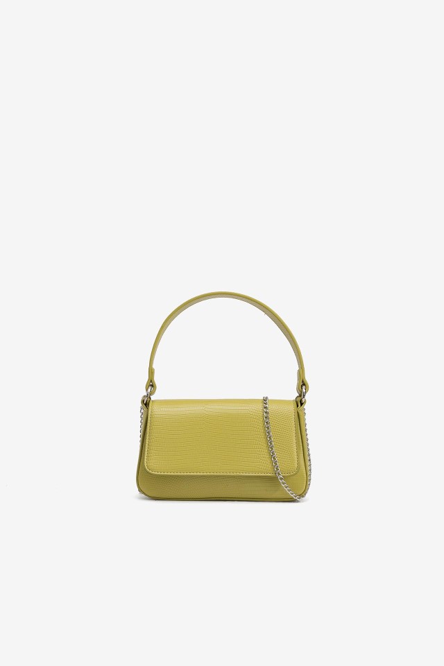 Bolso de Mano Efecto Cocodrilo