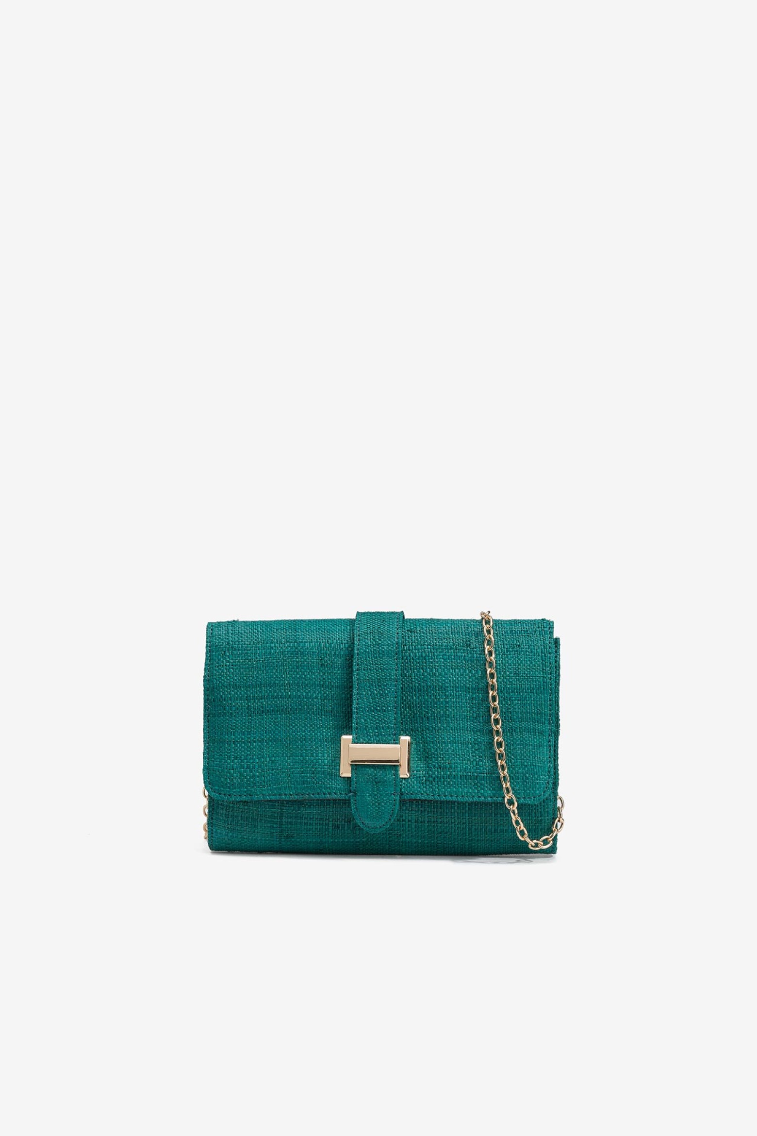 Leather Effect Clutch with Flap