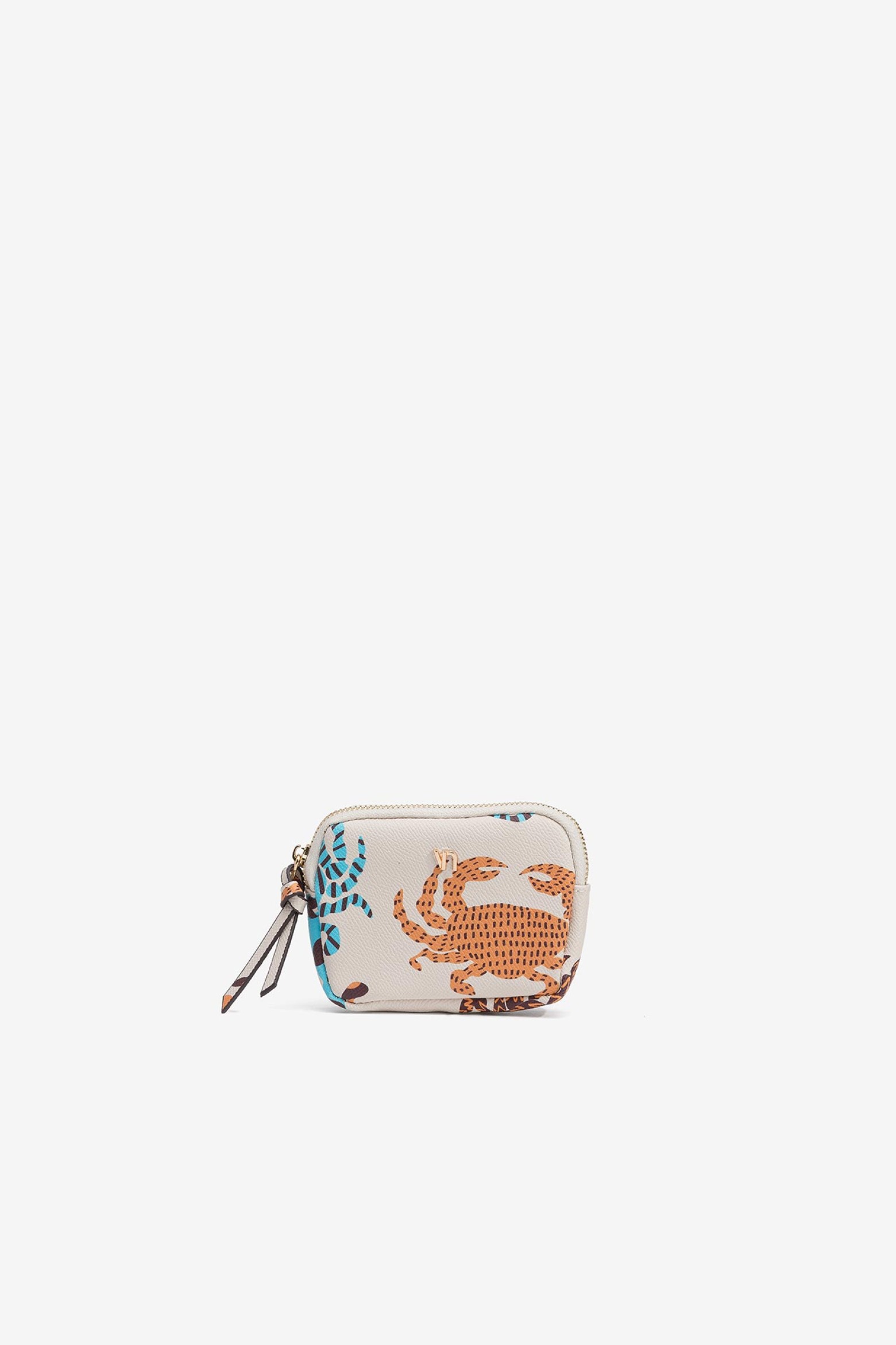 Printed Bag with Leather Effect
