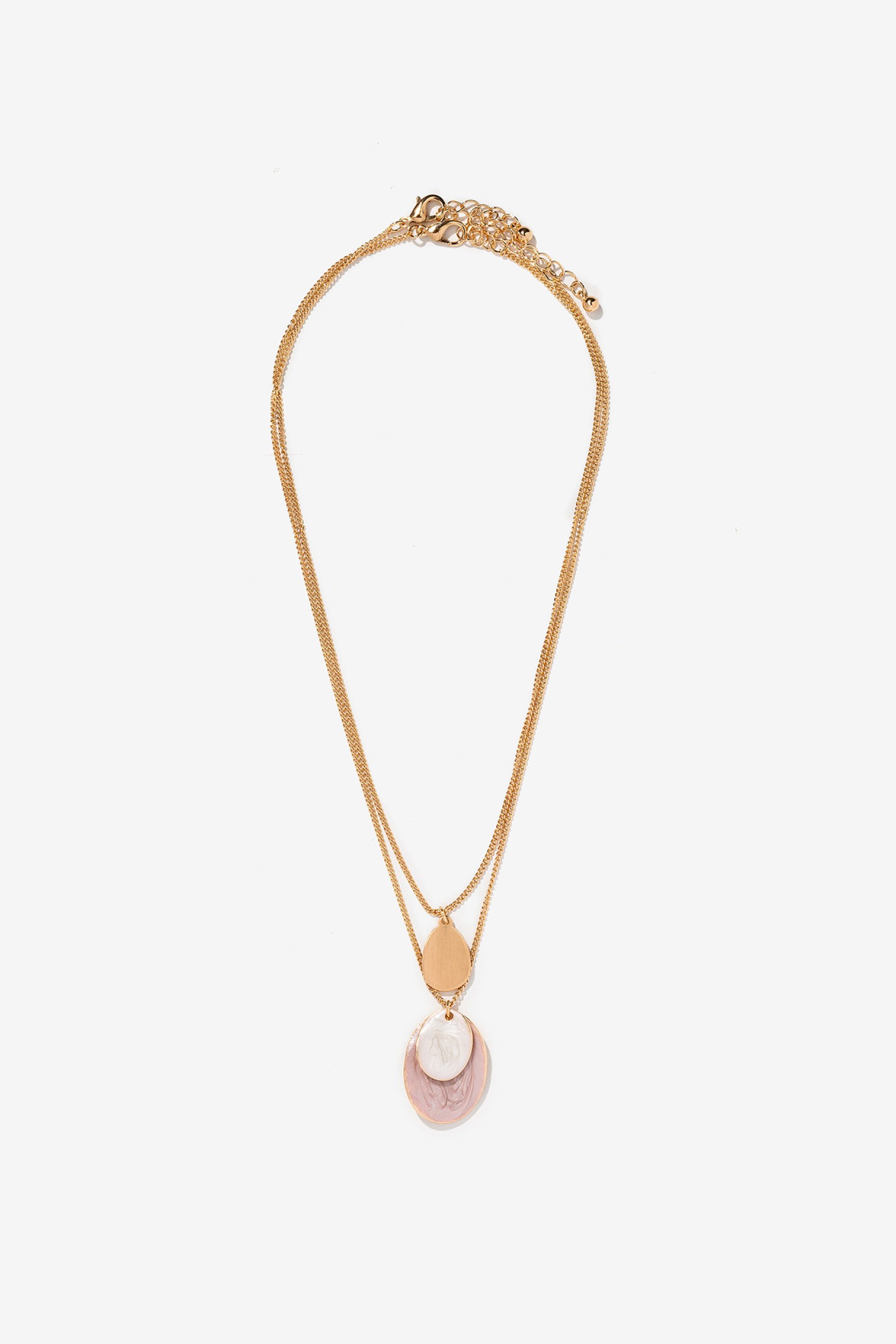 Pack of 2 Enamel Pendant Necklaces