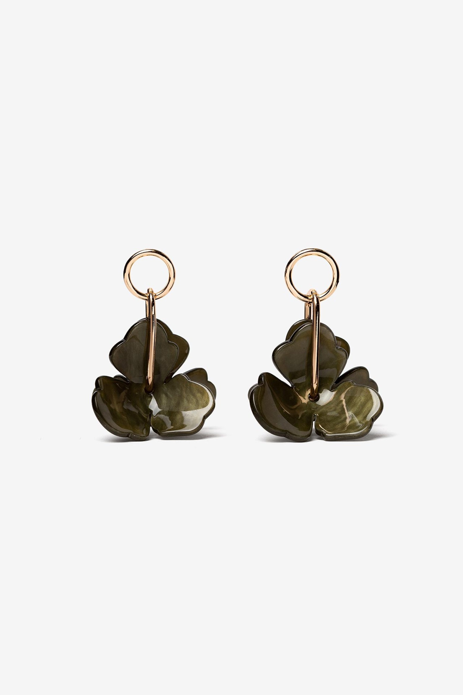 Acrylic Floral Pendant Earrings