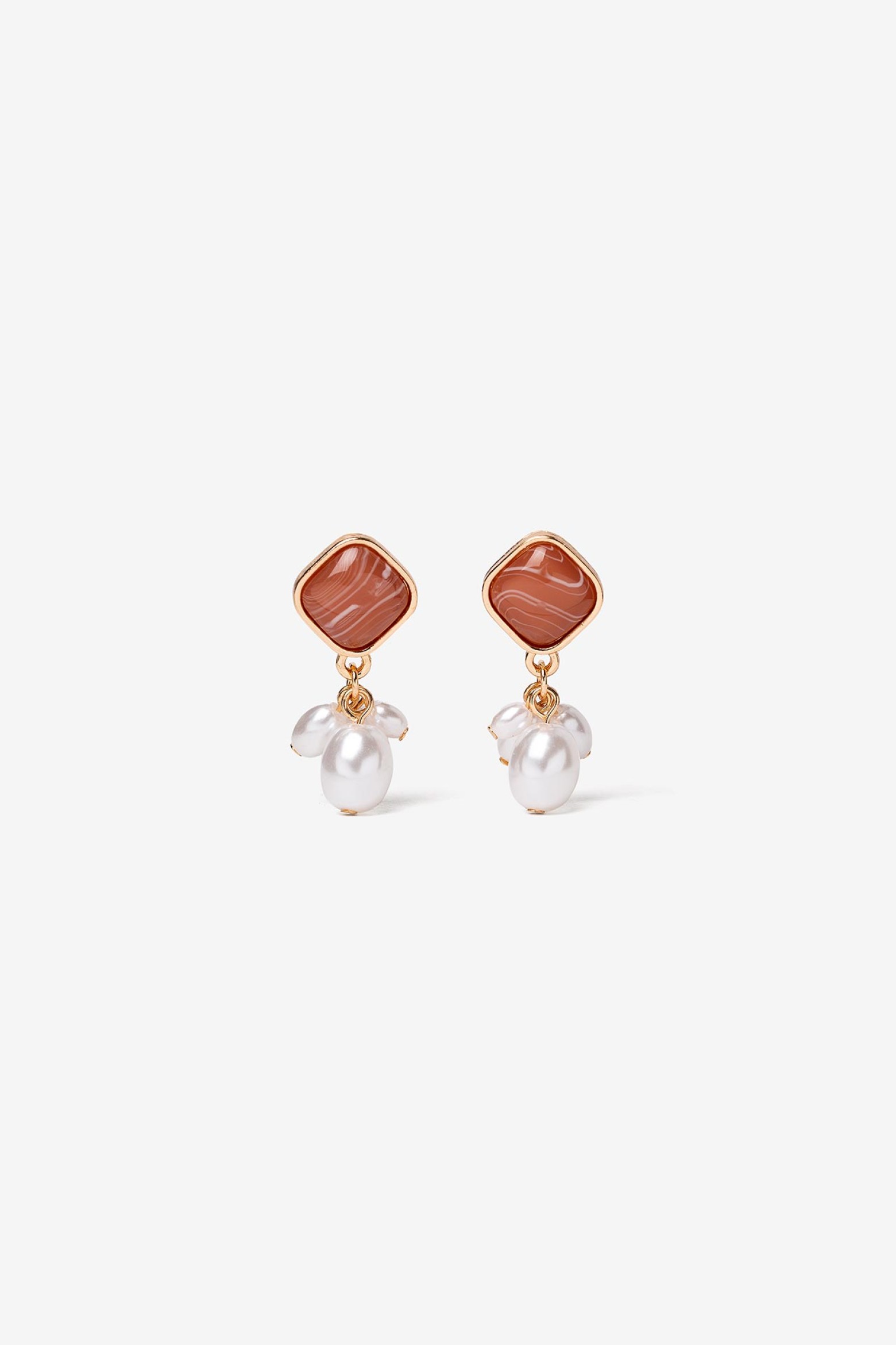 Acrylic Pearl-Effect Earrings