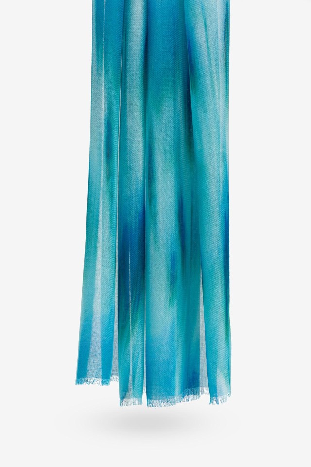 Leno Semitransparente Estampado Tie-Dye