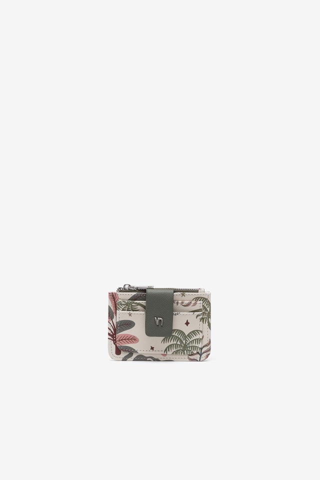 Portatarjetas Estampado Efecto Piel