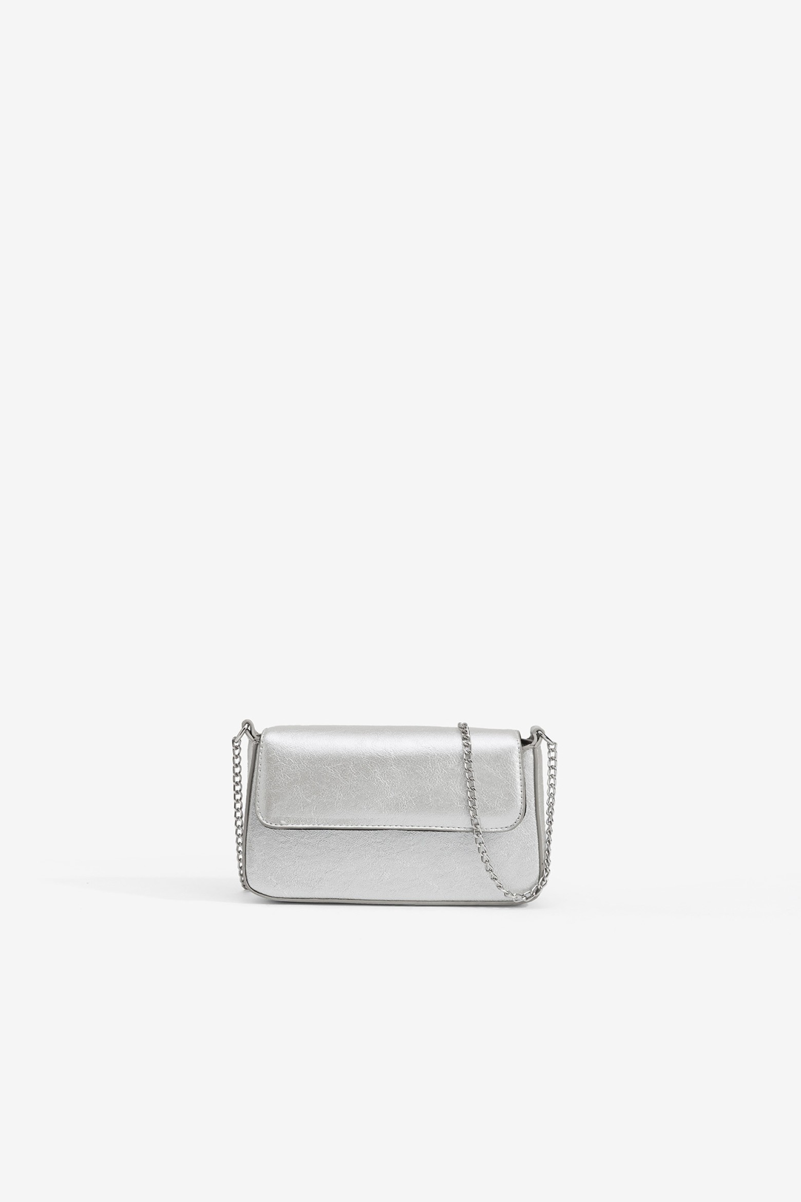 Bolso Metalizado con Solapa