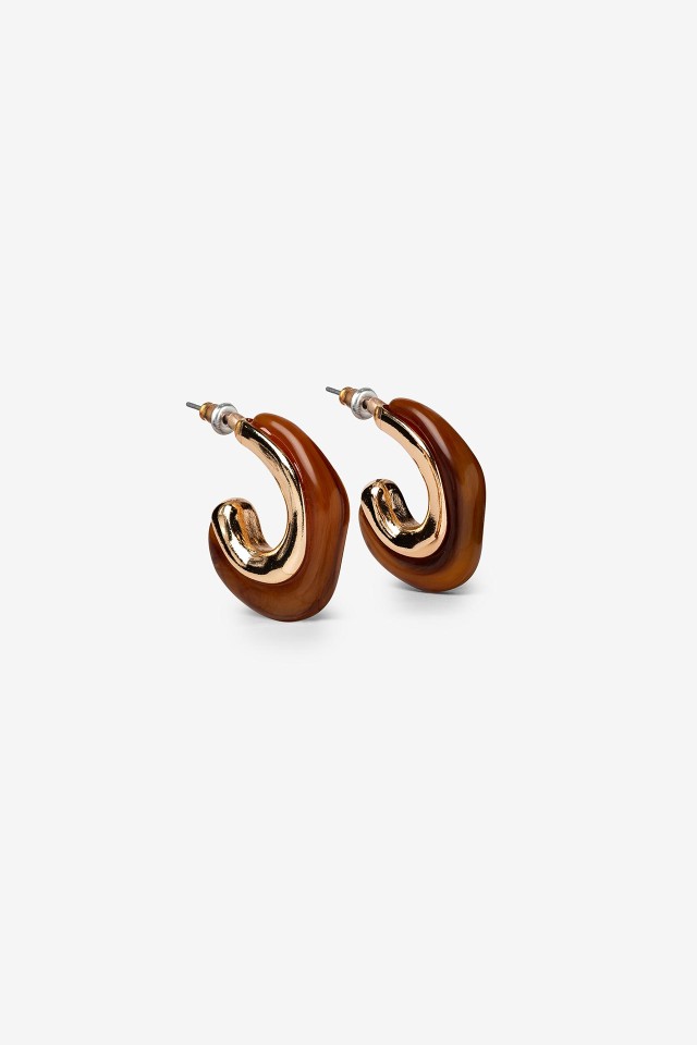 Curved Acrylic Earrings