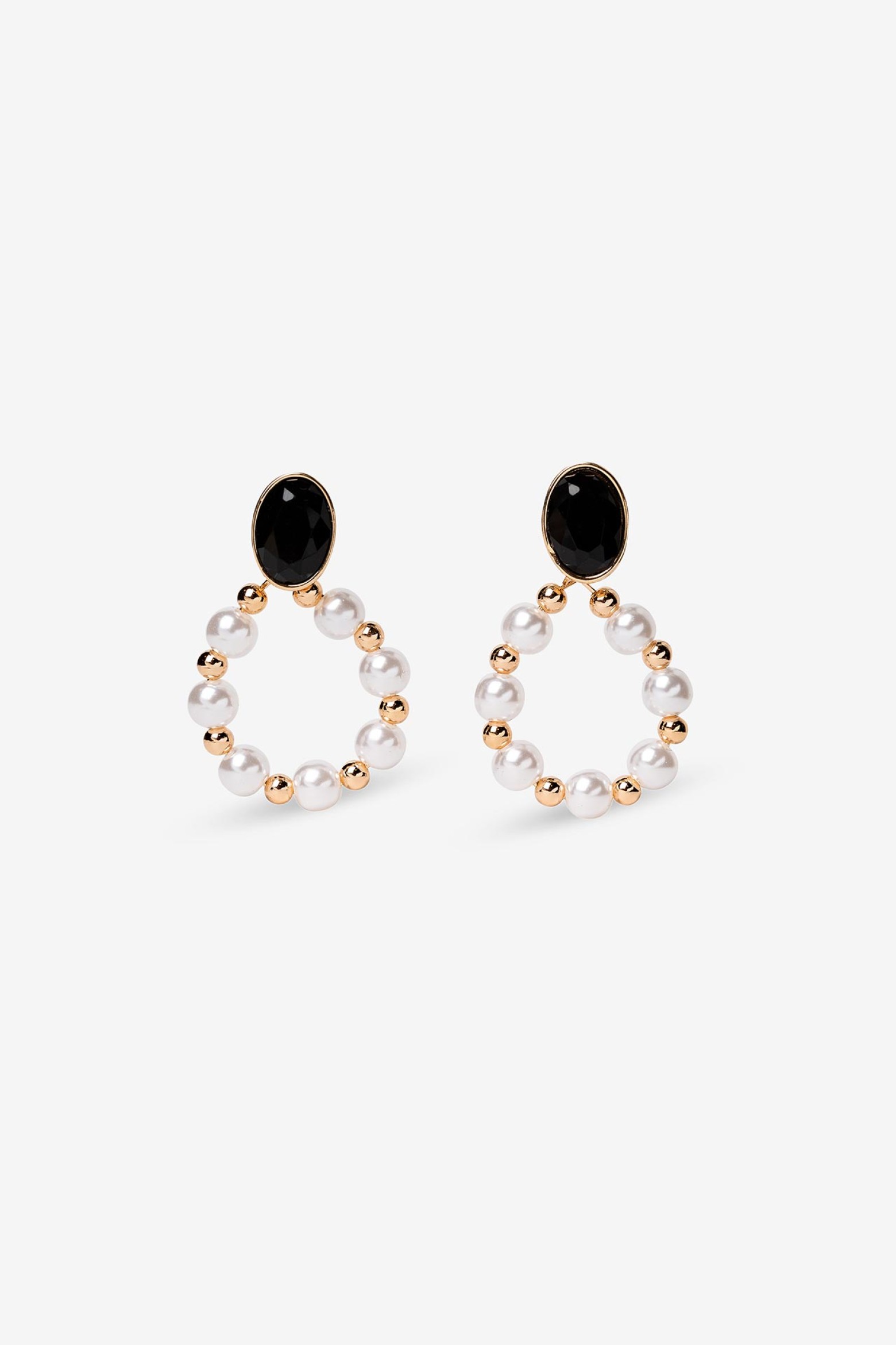 Pearl Effect Dangle Earrings