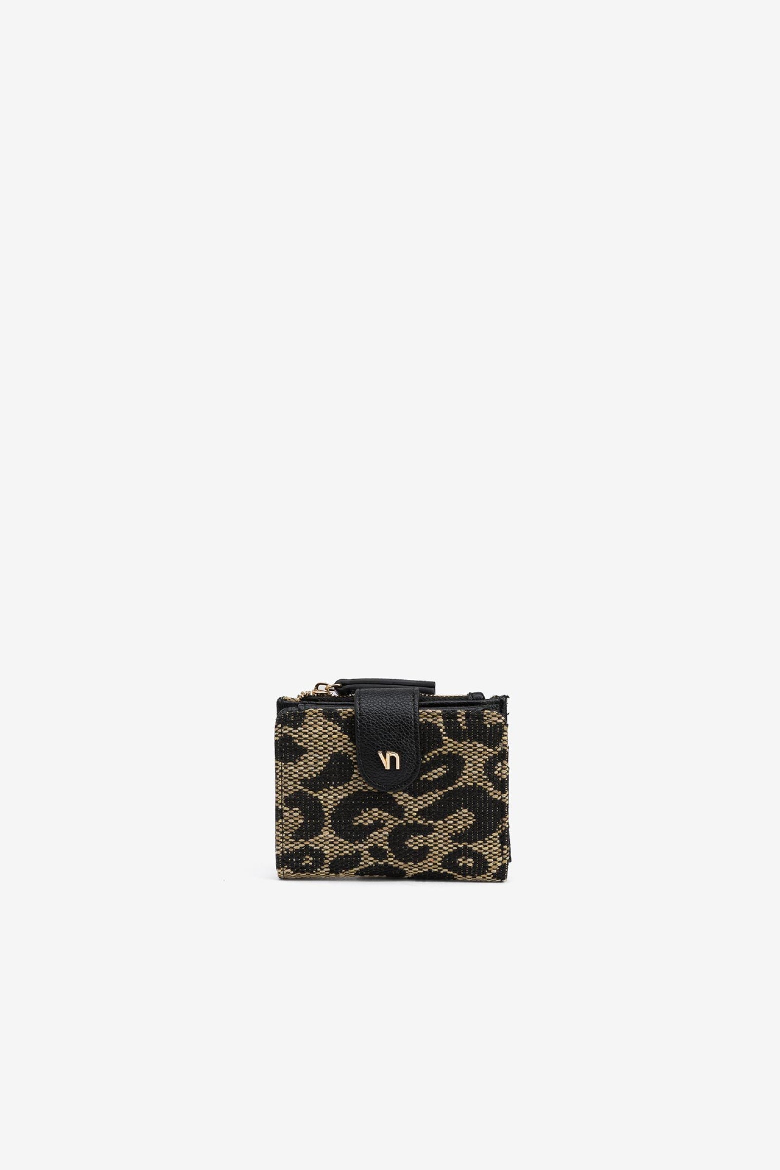 Leopard Print Coin Purse with Flap