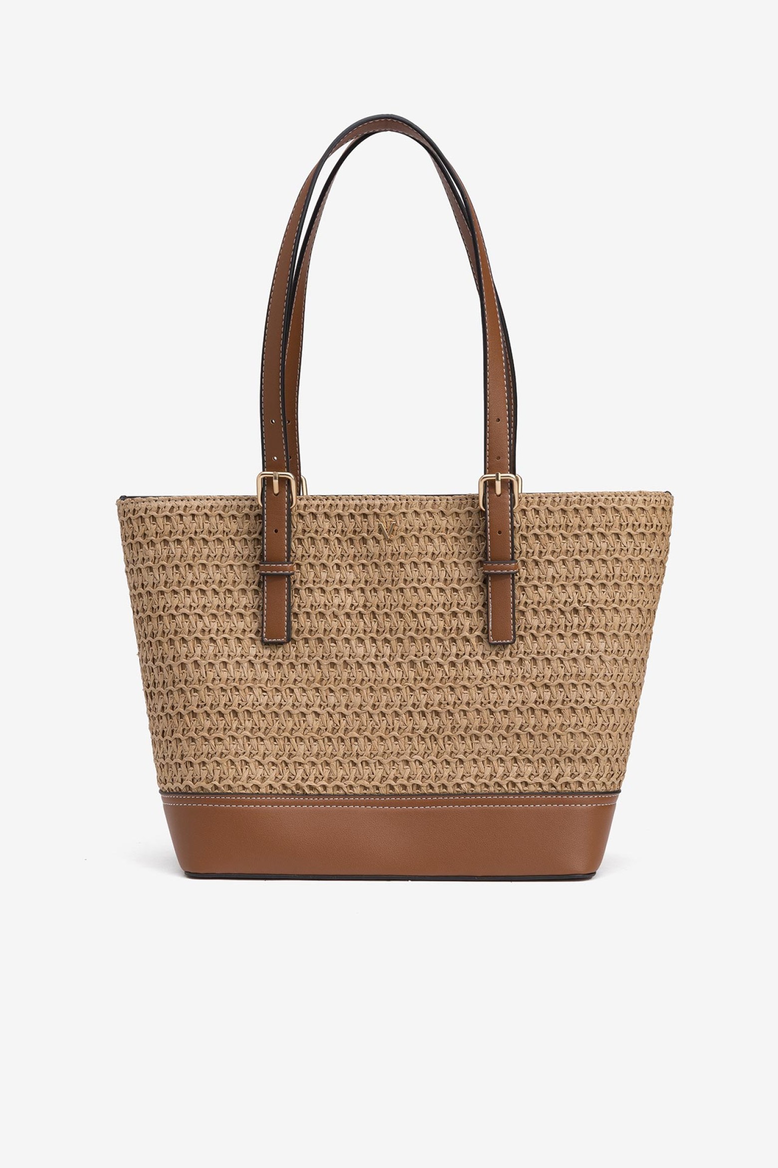 Mala Shopper Efeito Palha Combinada