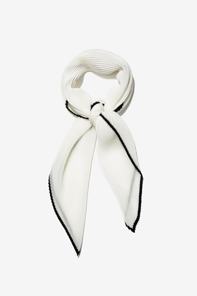 Sheer Pleated Bandana