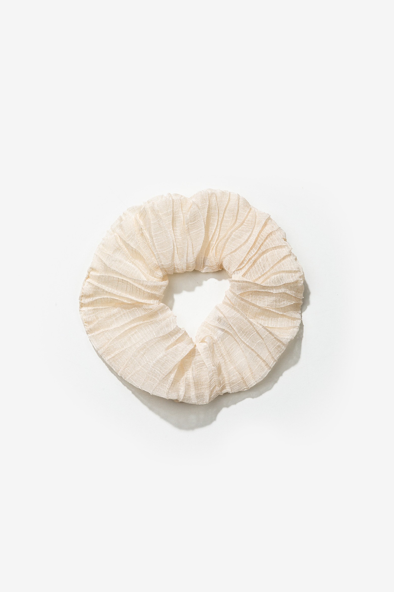 Semi-Transparent Textured Scrunchie