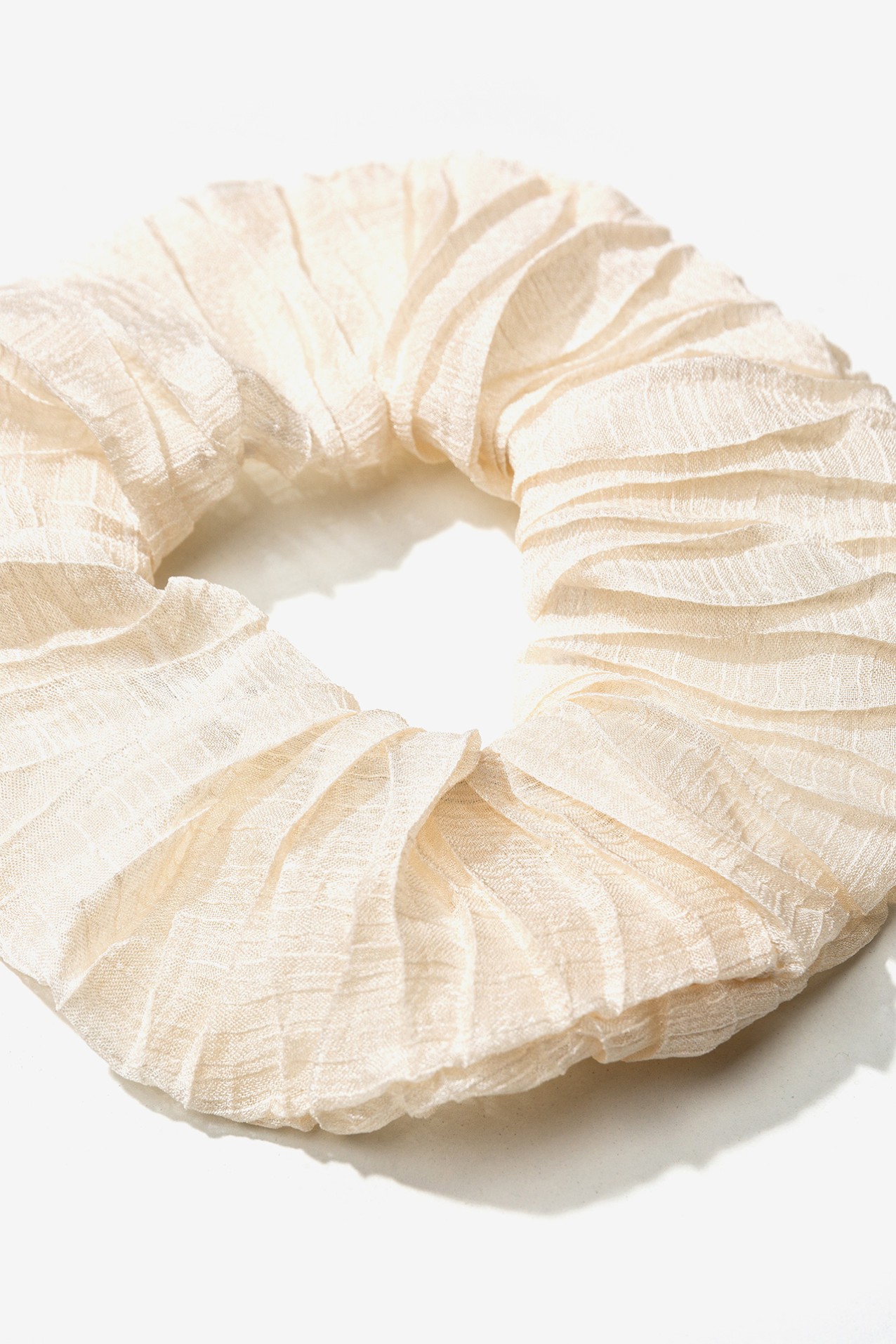 Semi-Transparent Textured Scrunchie