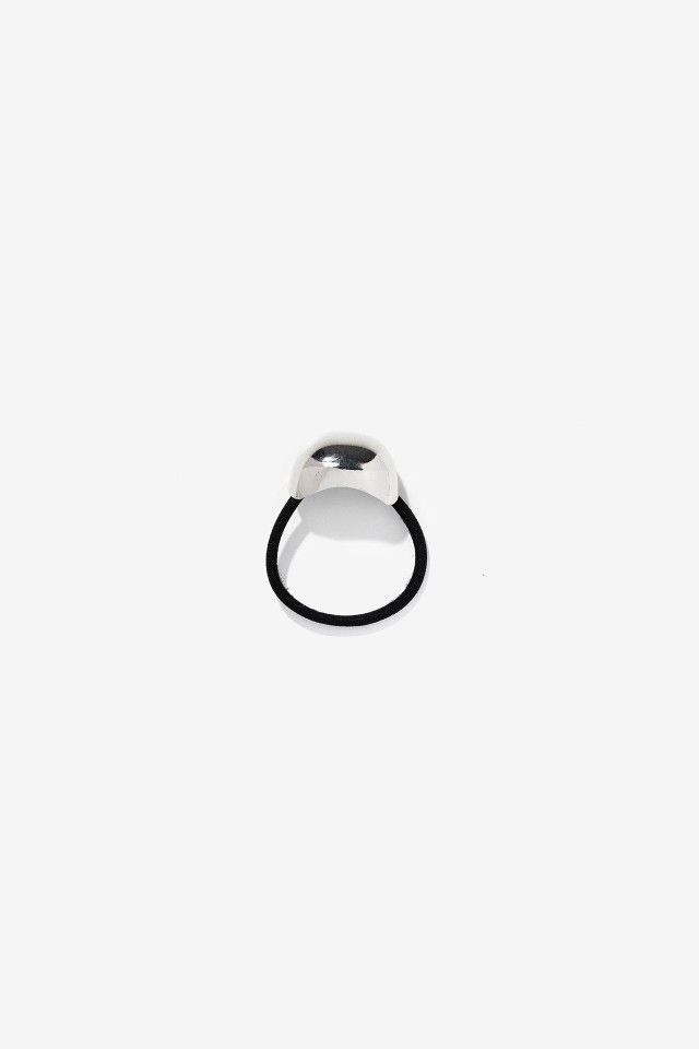 Rounded Metallic Hair Tie