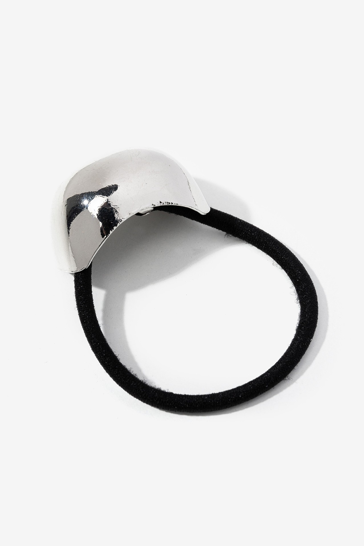 Rounded Metallic Hair Tie