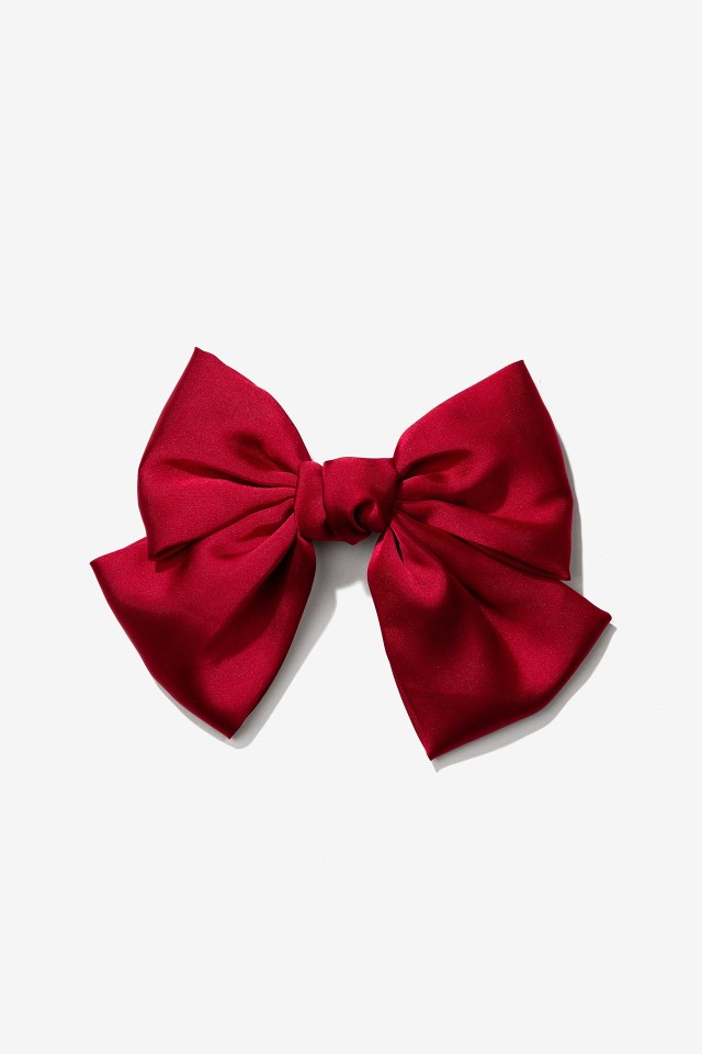 Satin Bow Hair Clip