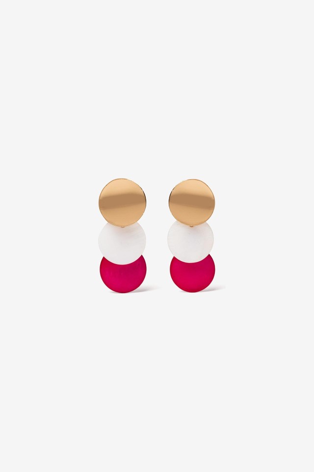 Pendientes Colgantes de Ncar Tricolor