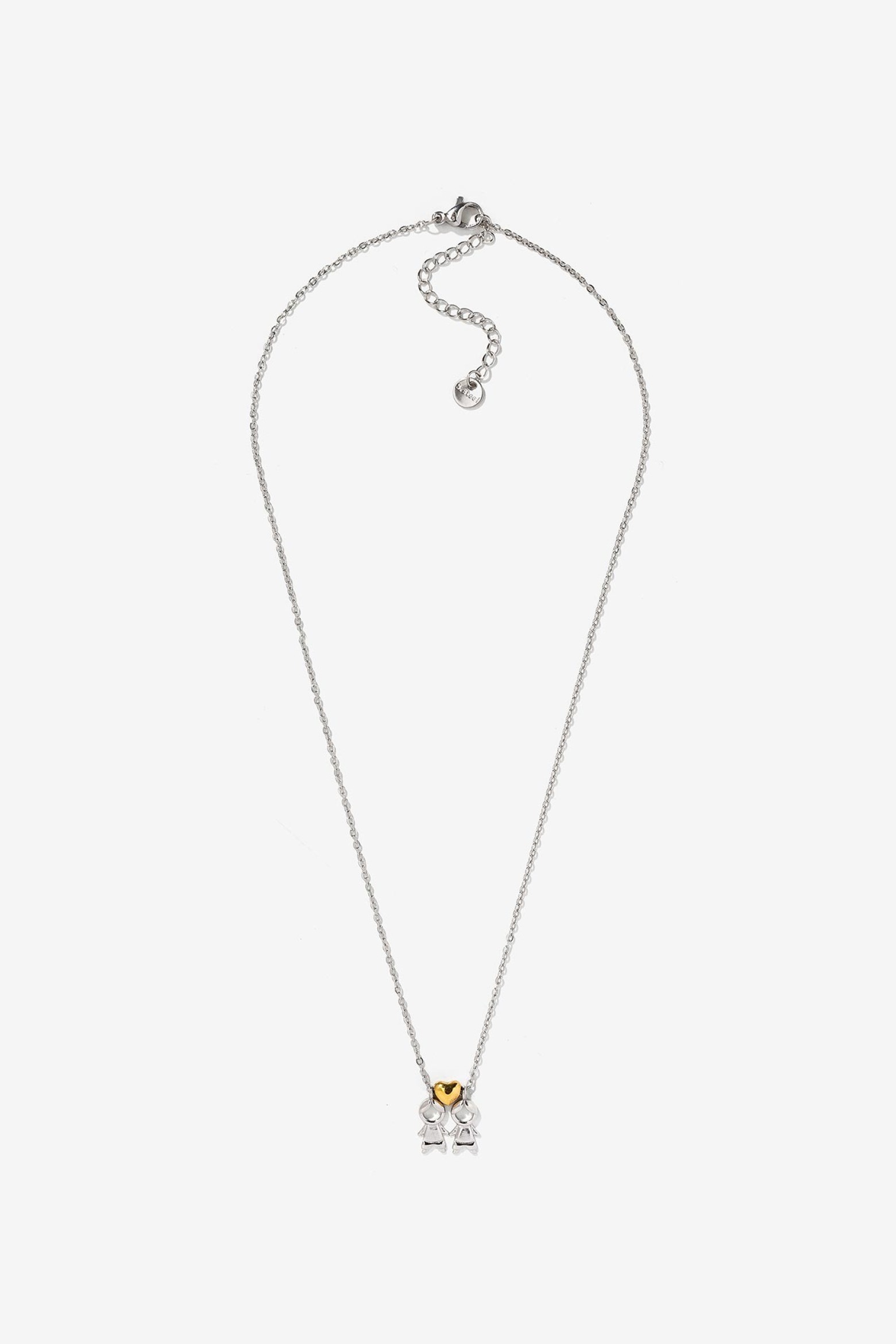 Steel Necklace with Boy Pendants