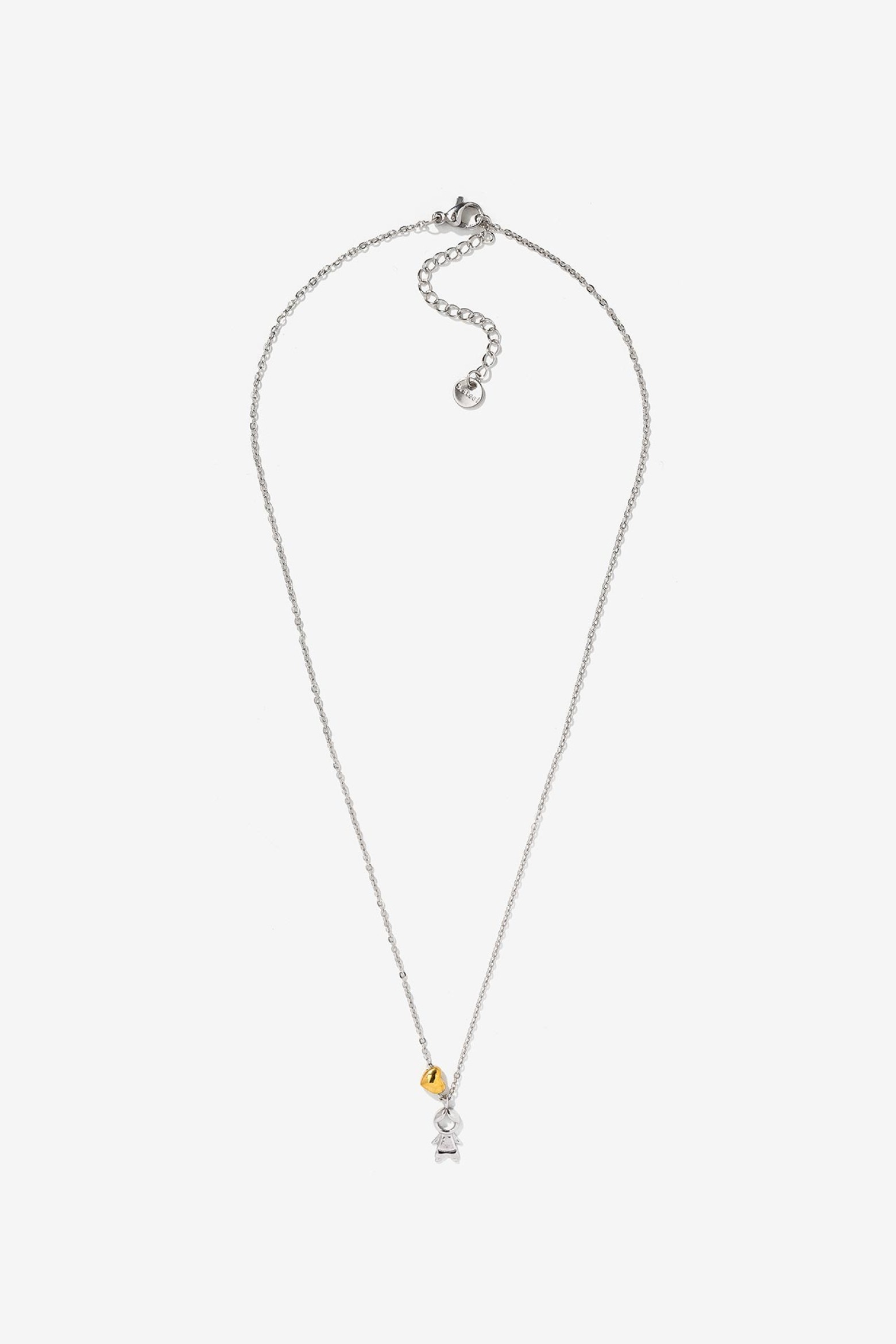 Steel Necklace with Boy Pendant