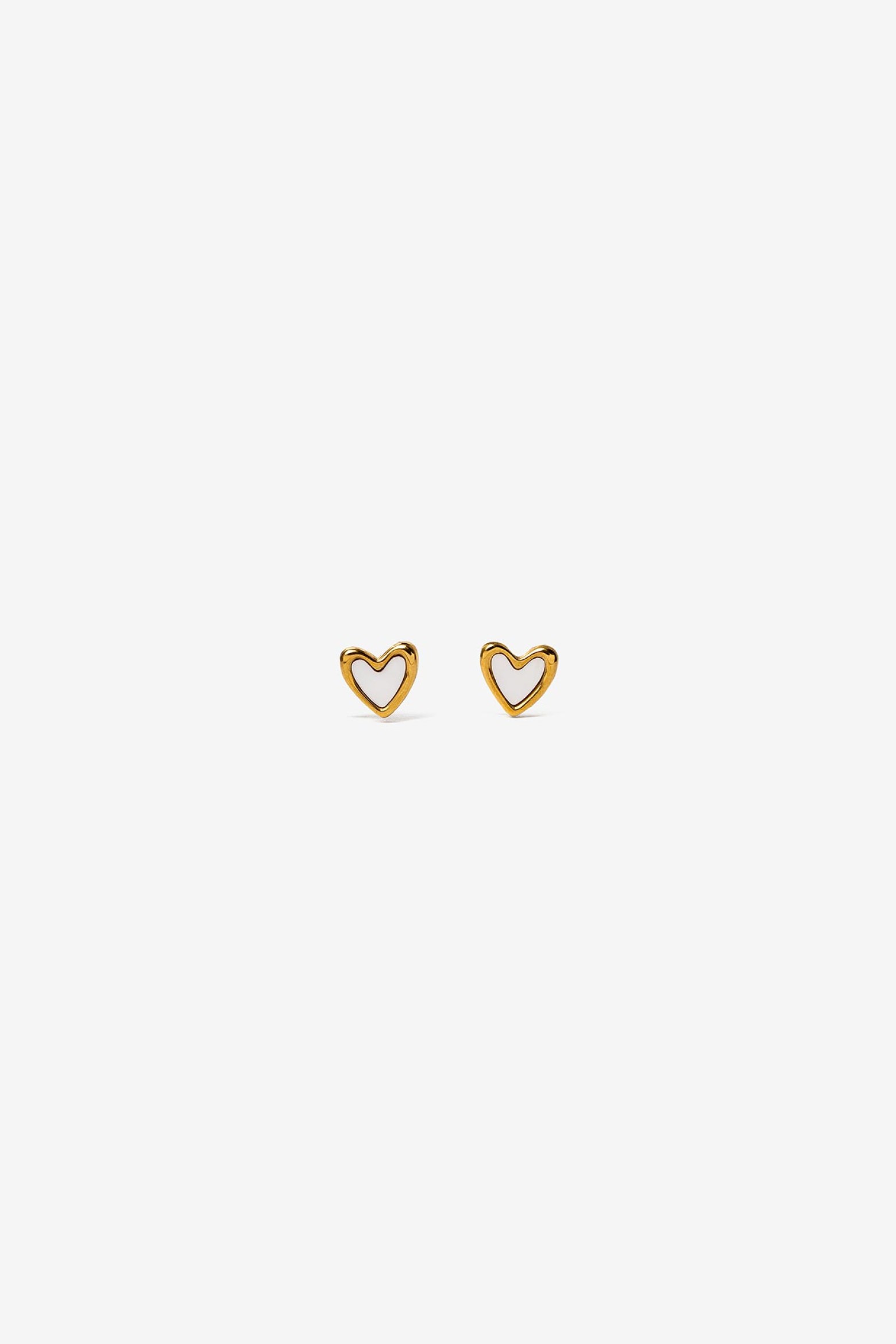 Heart-Shaped Steel Earrings