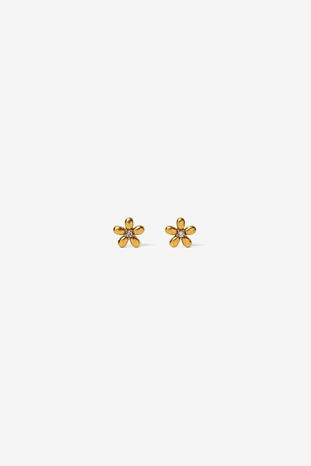 Pendientes de Acero Florales