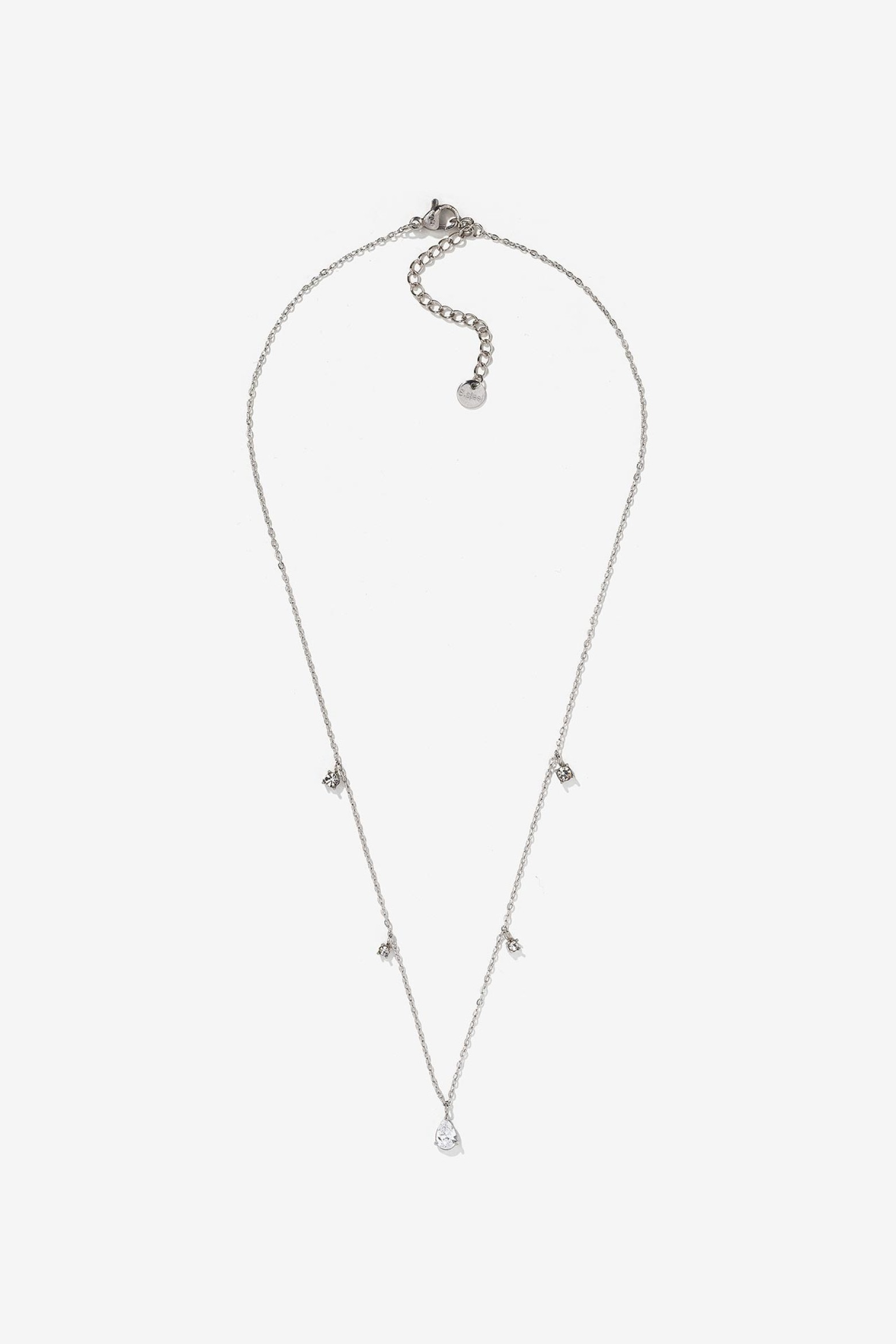 Steel Necklace with Pendants