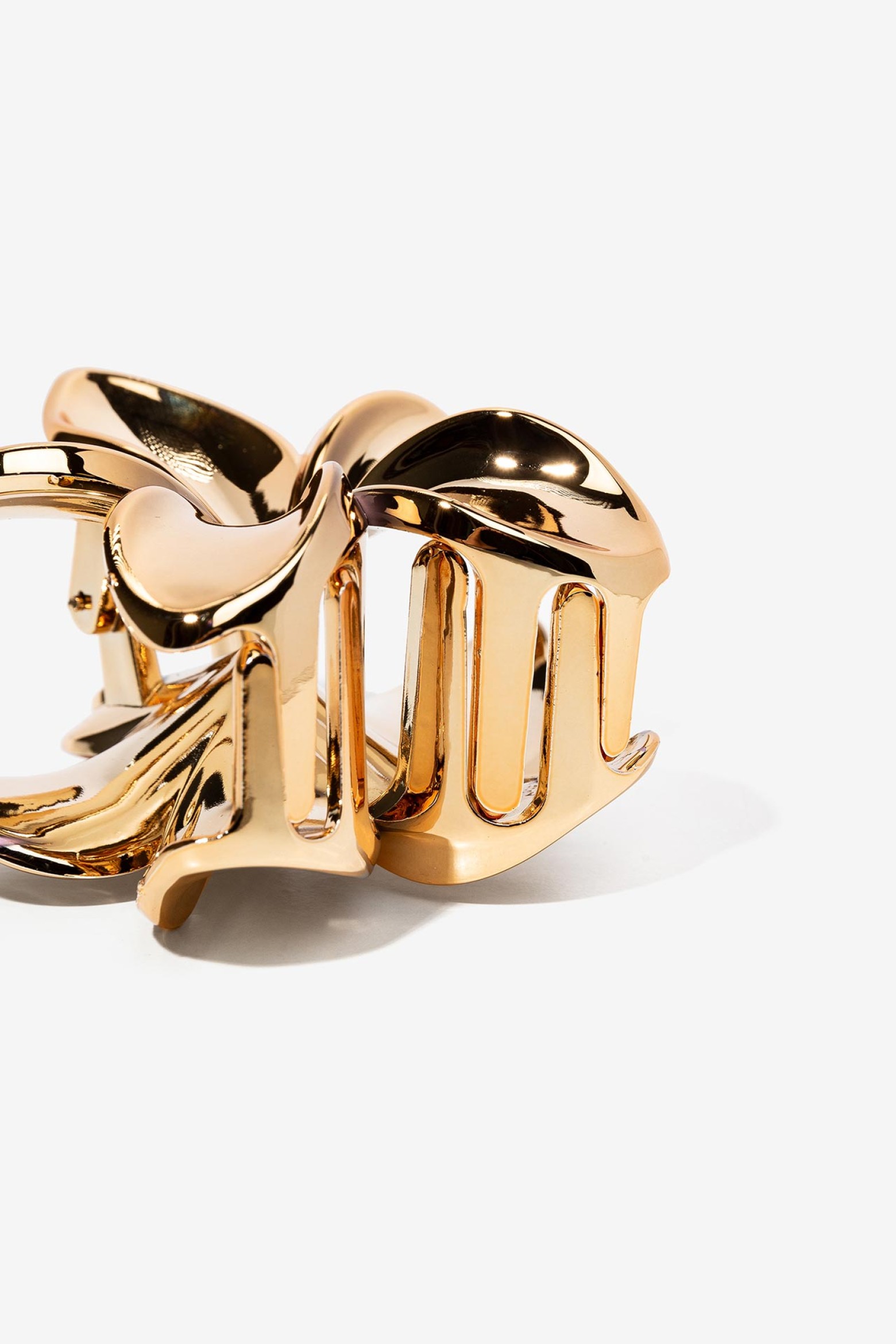 Metallic Flower Hair Clip