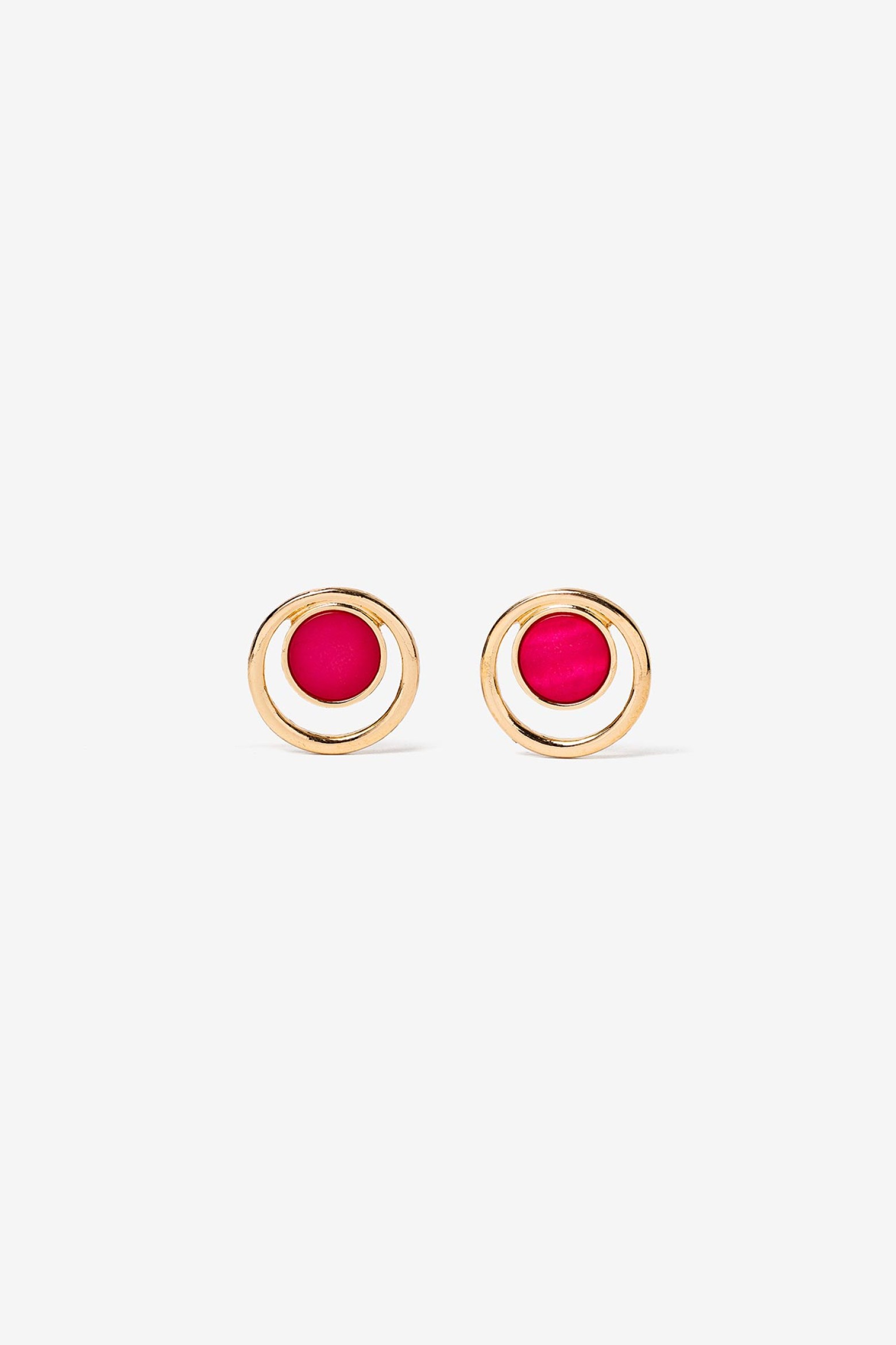 Circular Earrings with Mother-of-Pearl