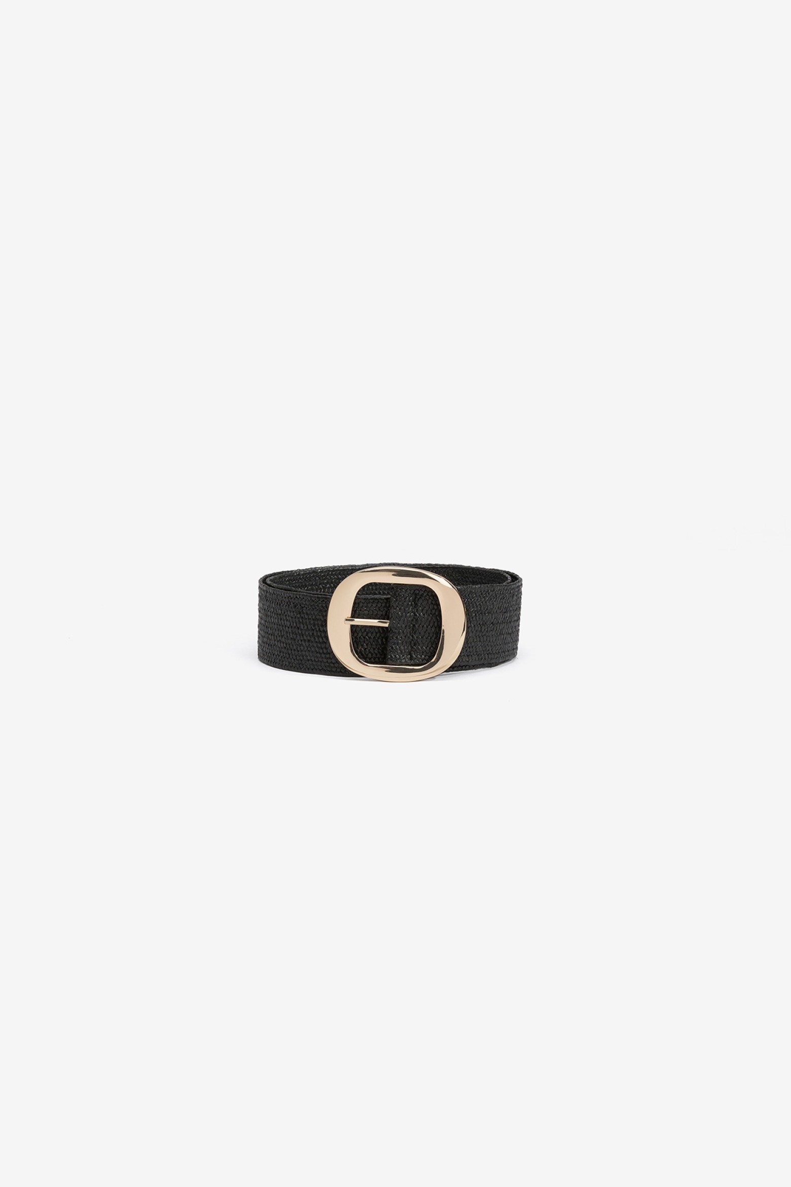 Wide Faux Leather Belt