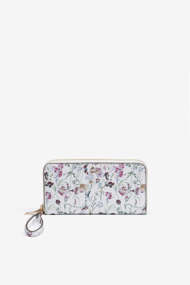 Monedero con Estampado Floral