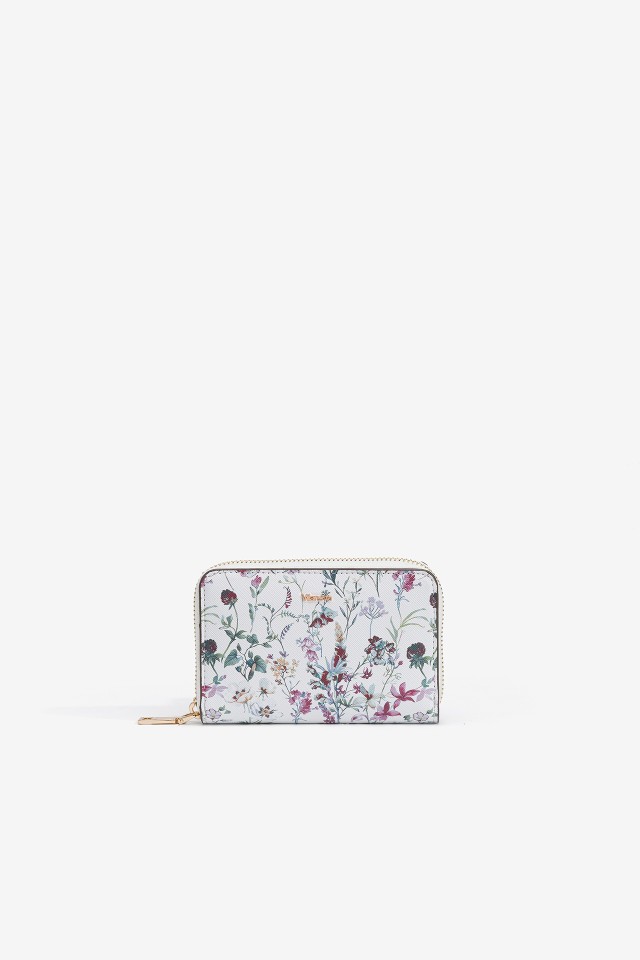 Monedero con Estampado Floral