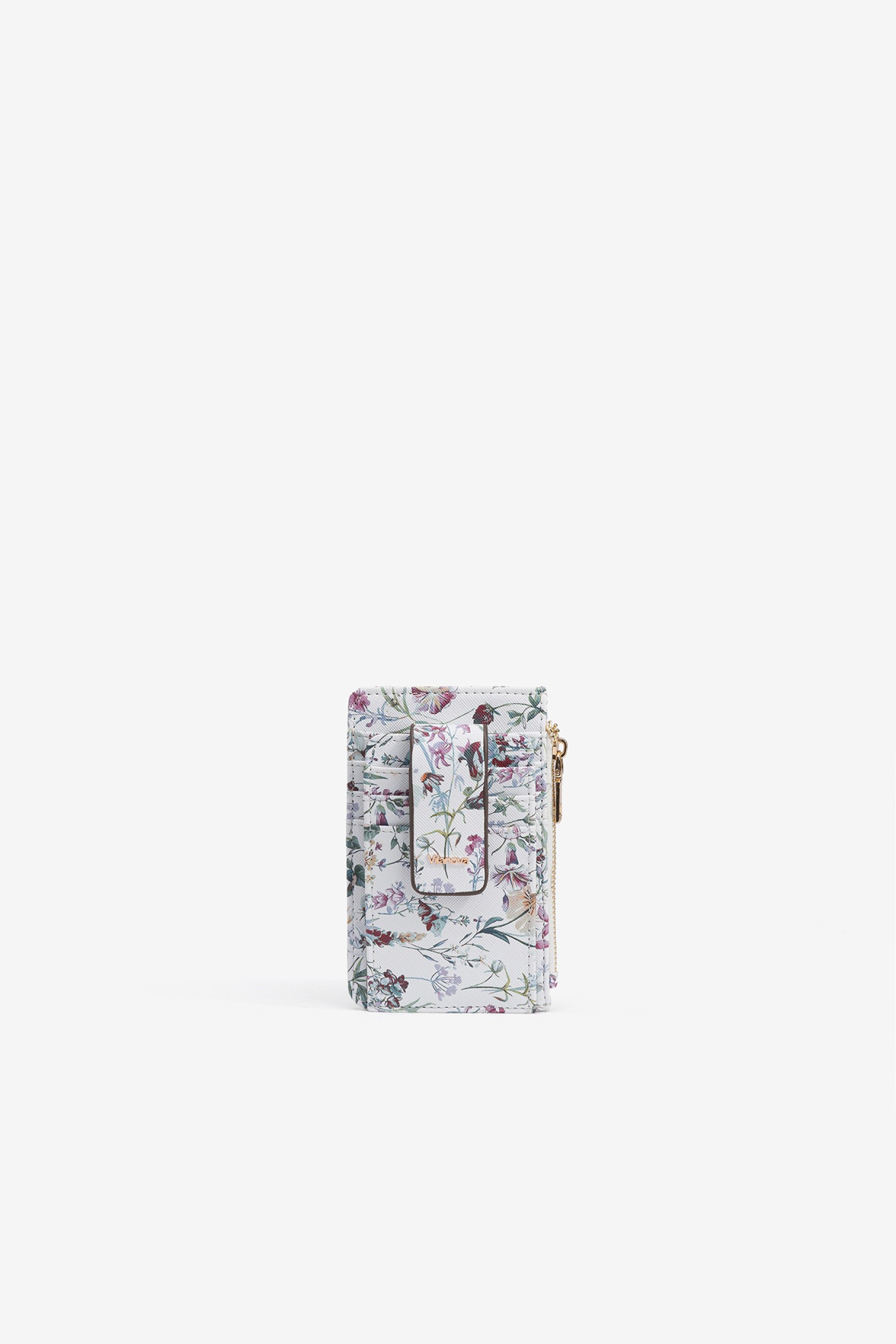 Floral Print Card Holder
