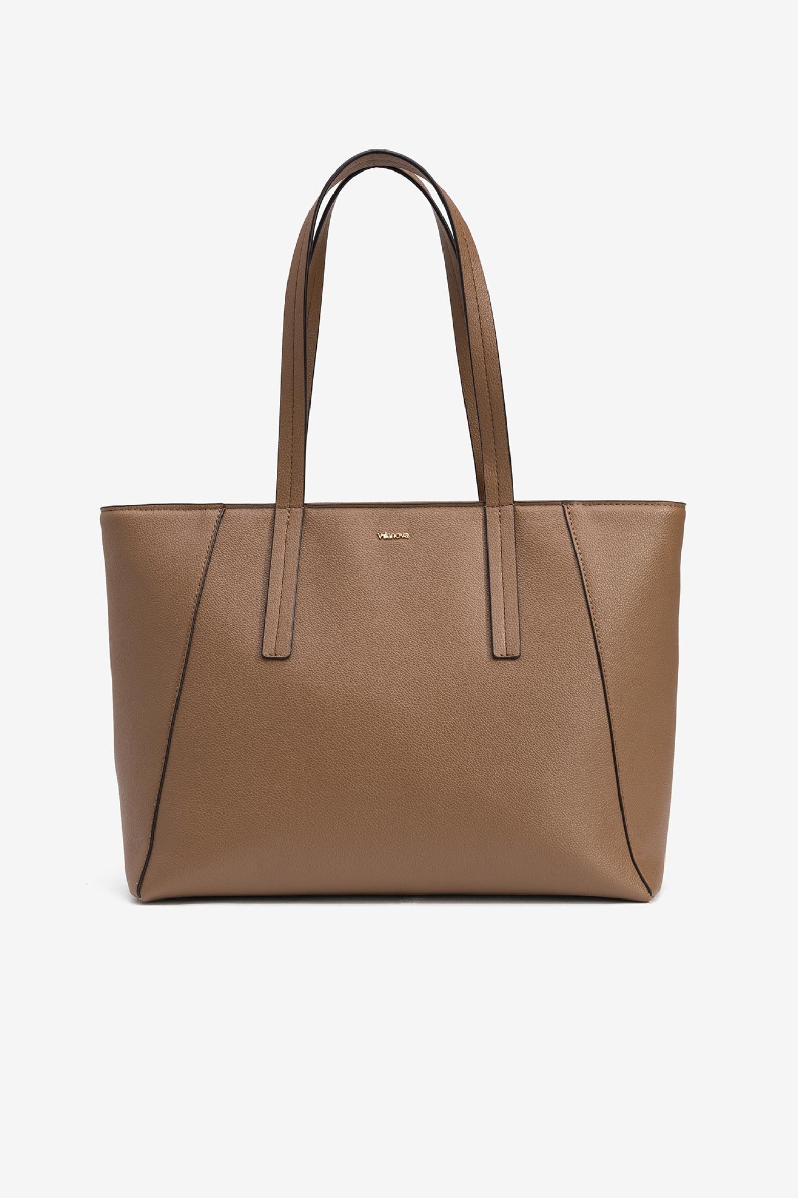 Faux Leather Shopper Bag