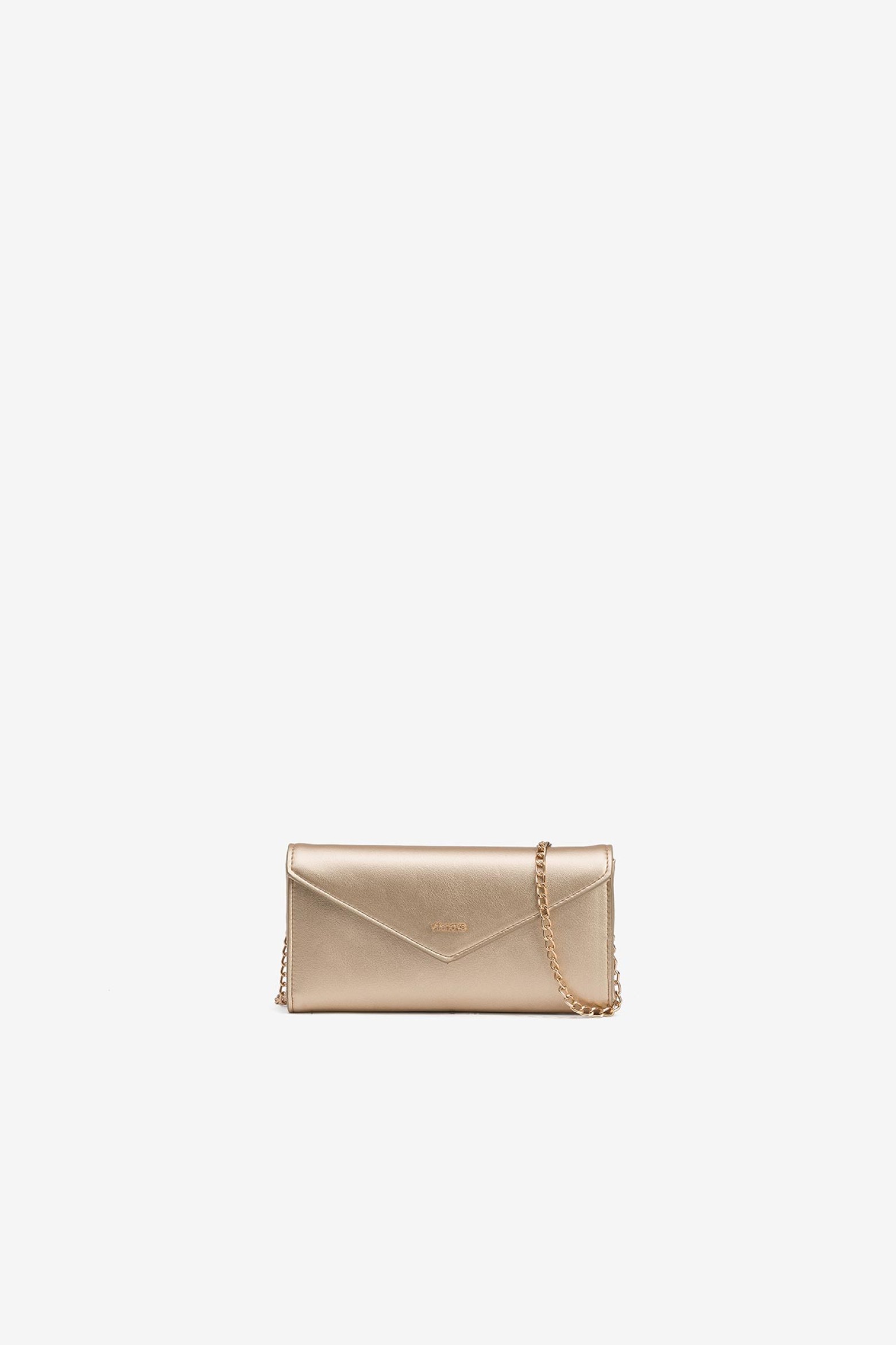 Metallic Faux Leather Clutch