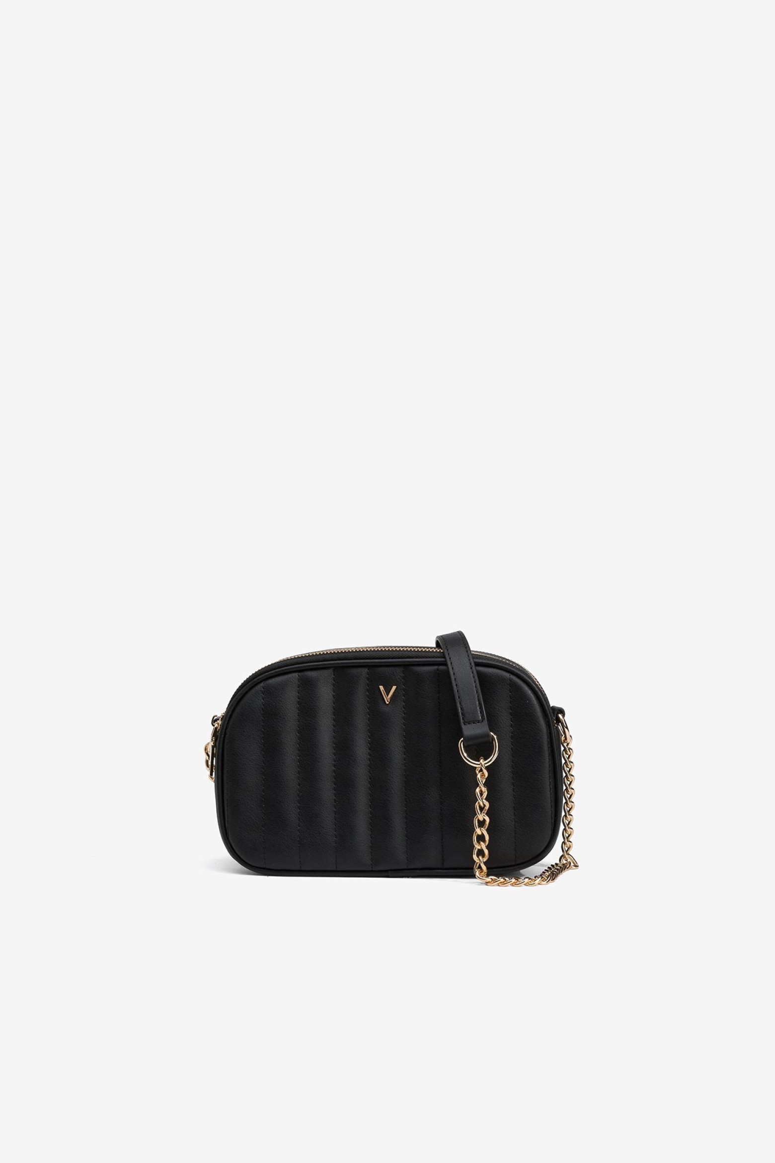 Quilted Leather Effect Crossbody Bag