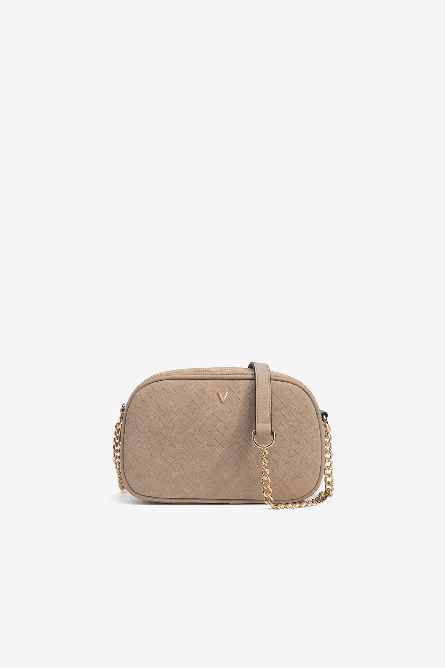 Suede Effect Crossbody Bag