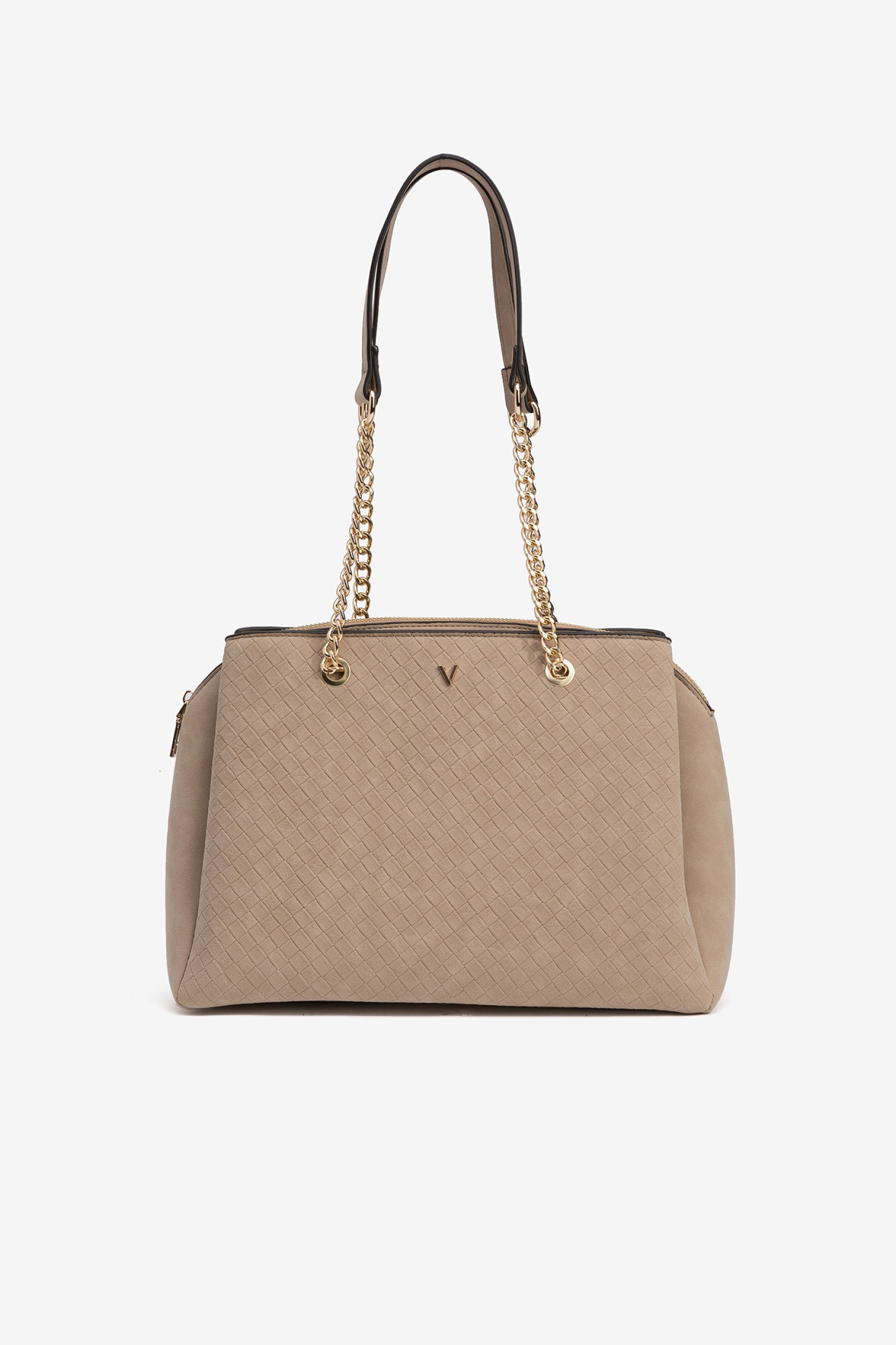Suede Effect City Bag