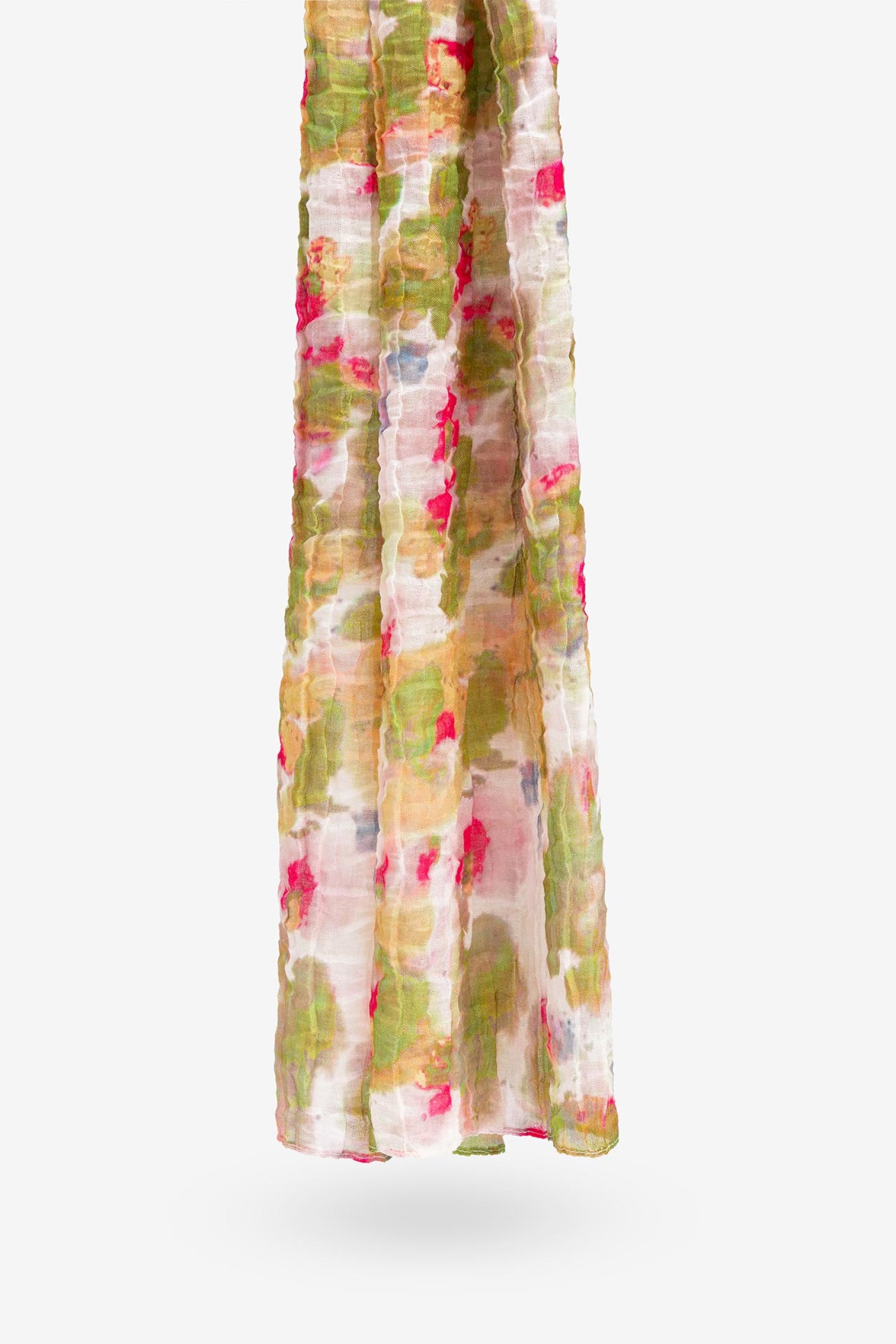 Leno Enrrugado Estampado Tie-Dye