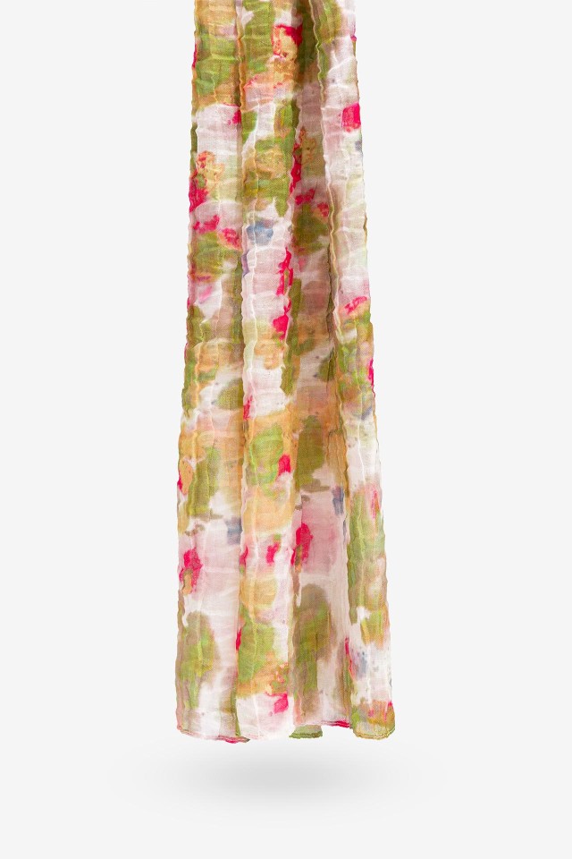 Pauelo Arrugado con Estampado Tie-Dye