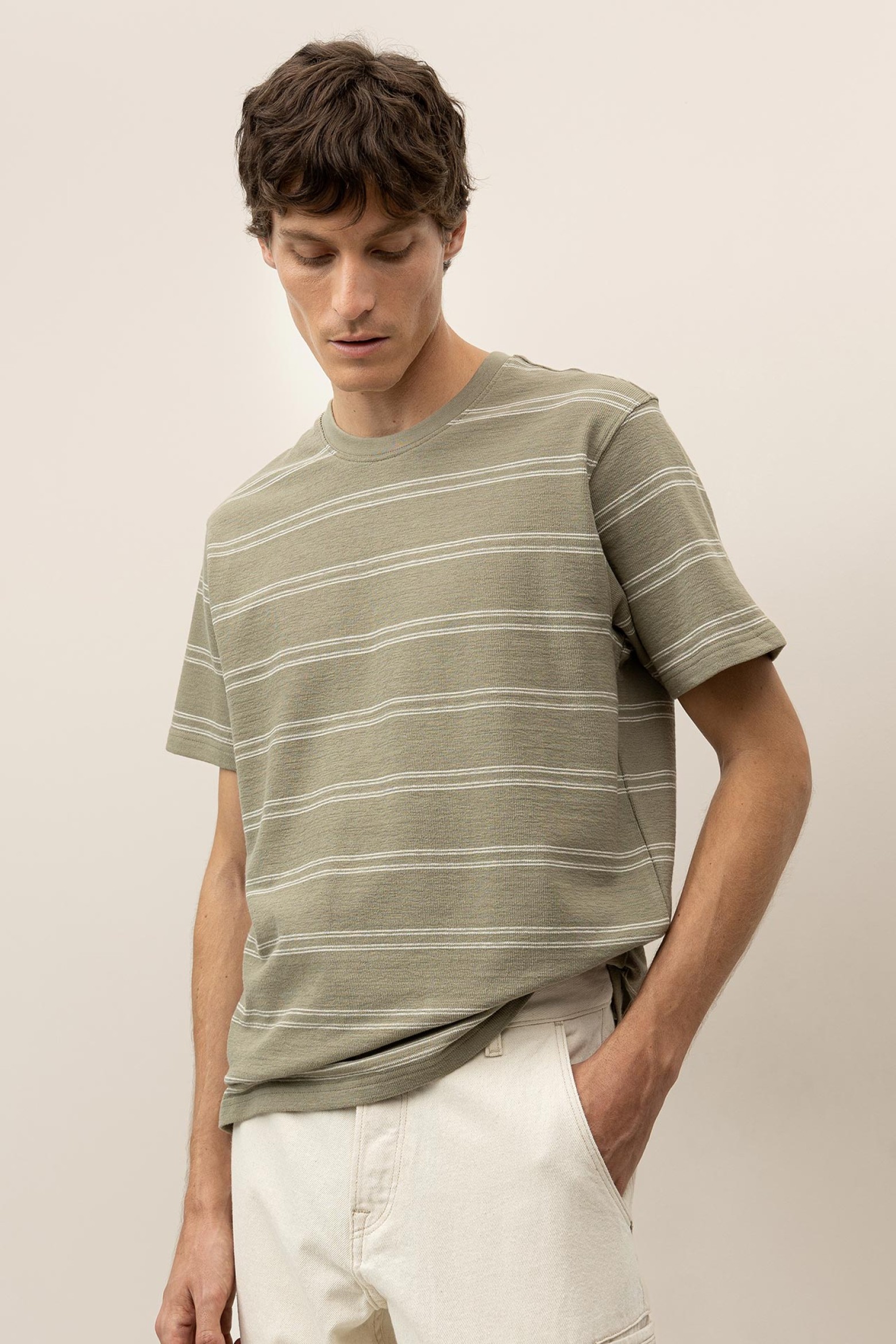 T-Shirt de Algodo s Riscas