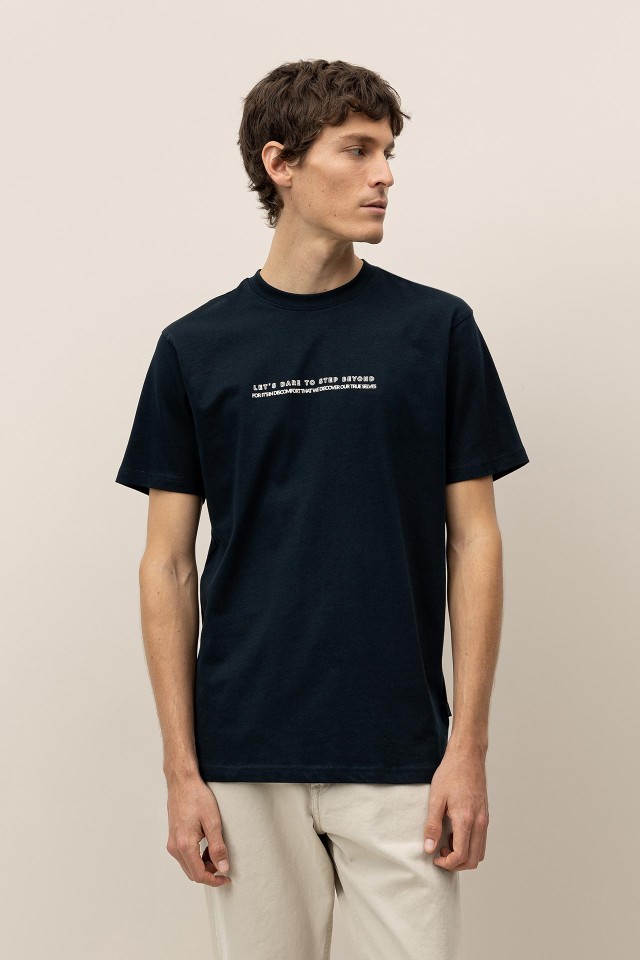 T-shirt de Algodo Costas Estampadas
