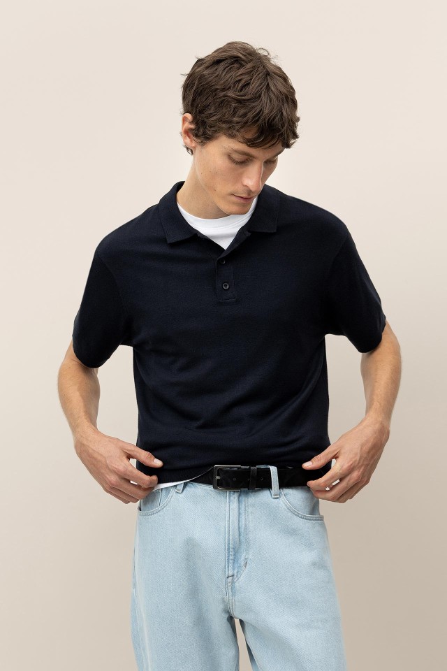 Polo Tricotado de Algodo